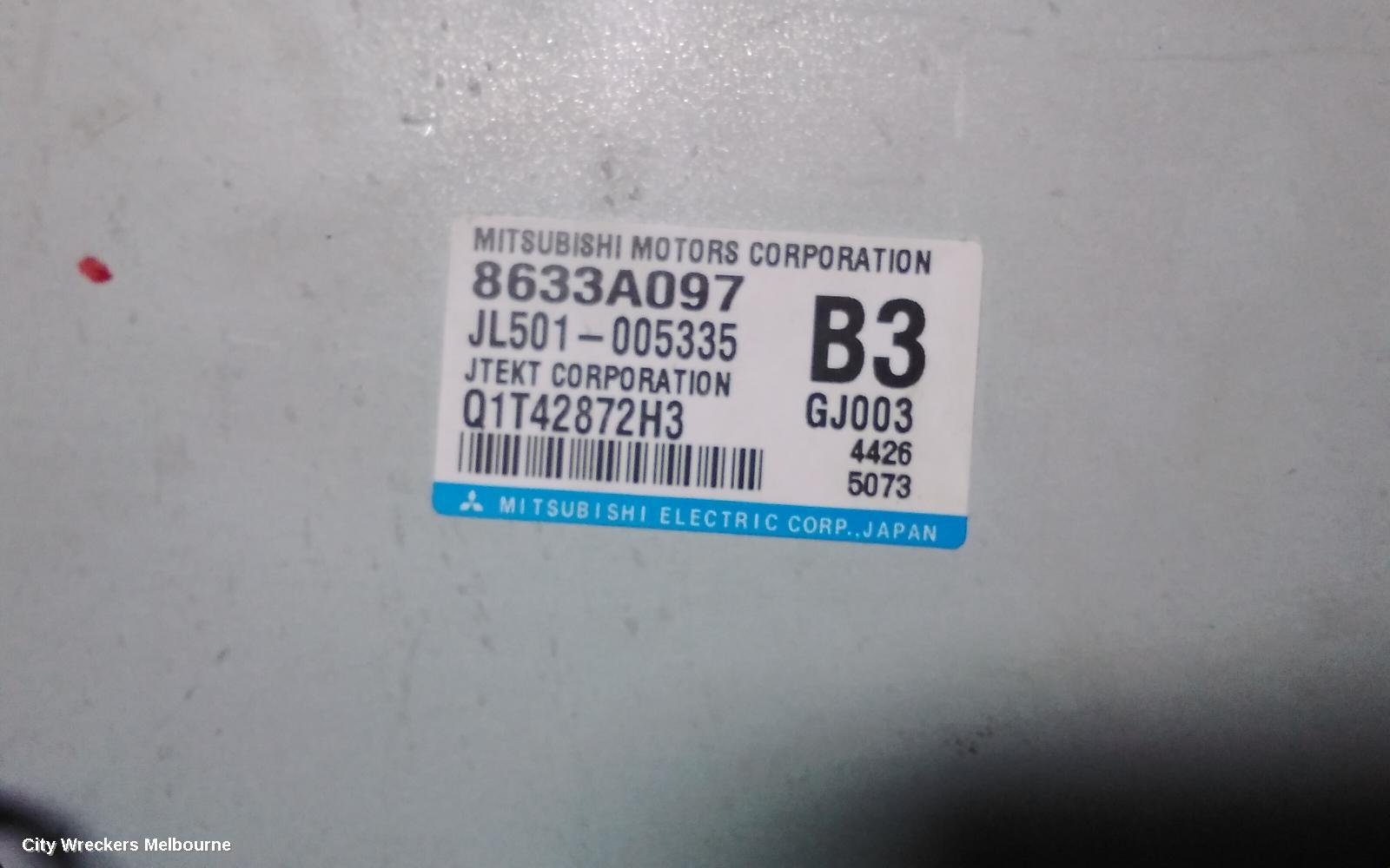 MITSUBISHI OUTLANDER STEERING COLUMN, ZJ, 10/2012 - 03/2015