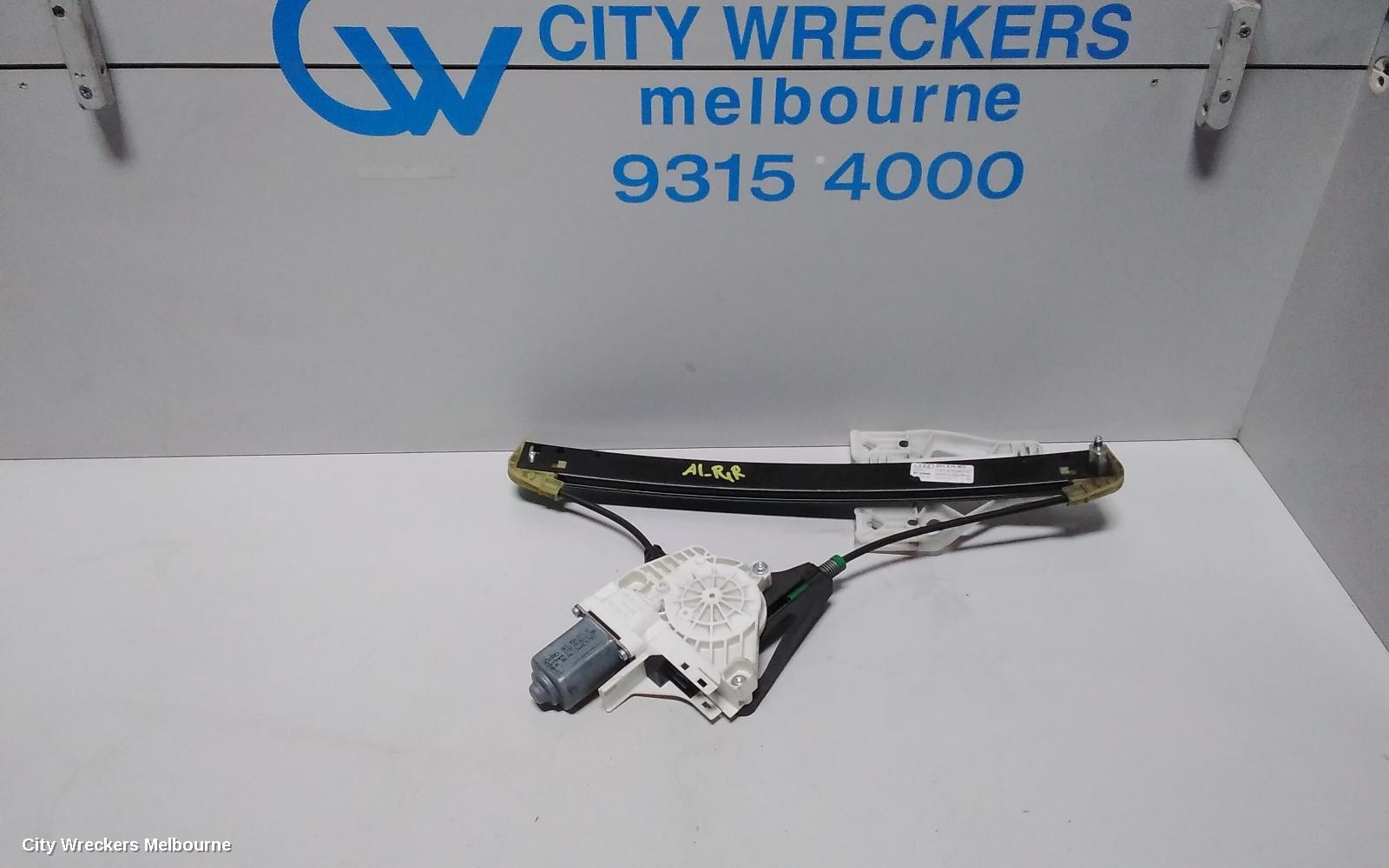 AUDI A1 RIGHT REAR WND REG/MOTOR, A1/S1, 8X, 5DR HATCH, 12/2010 - 10/2018