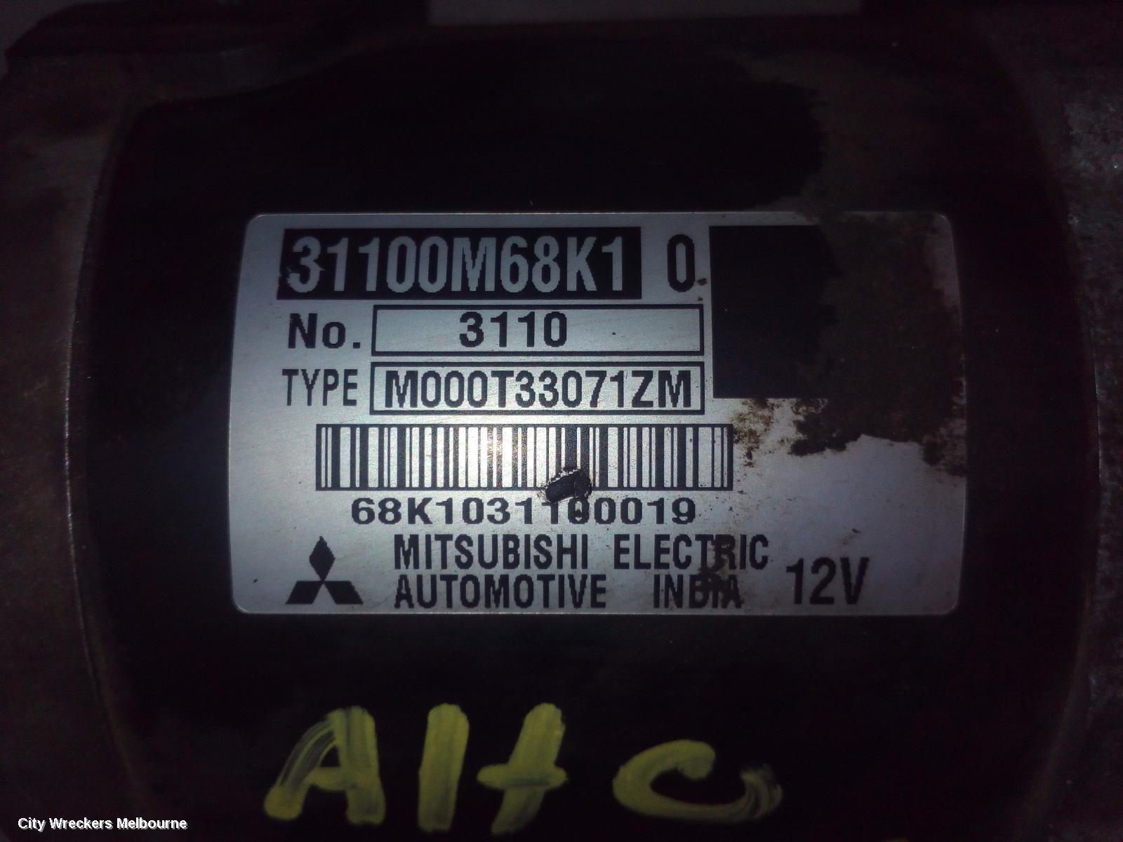 SUZUKI ALTO STARTER, GF, 1.0, K10BN, 07/2009 - 12/2014