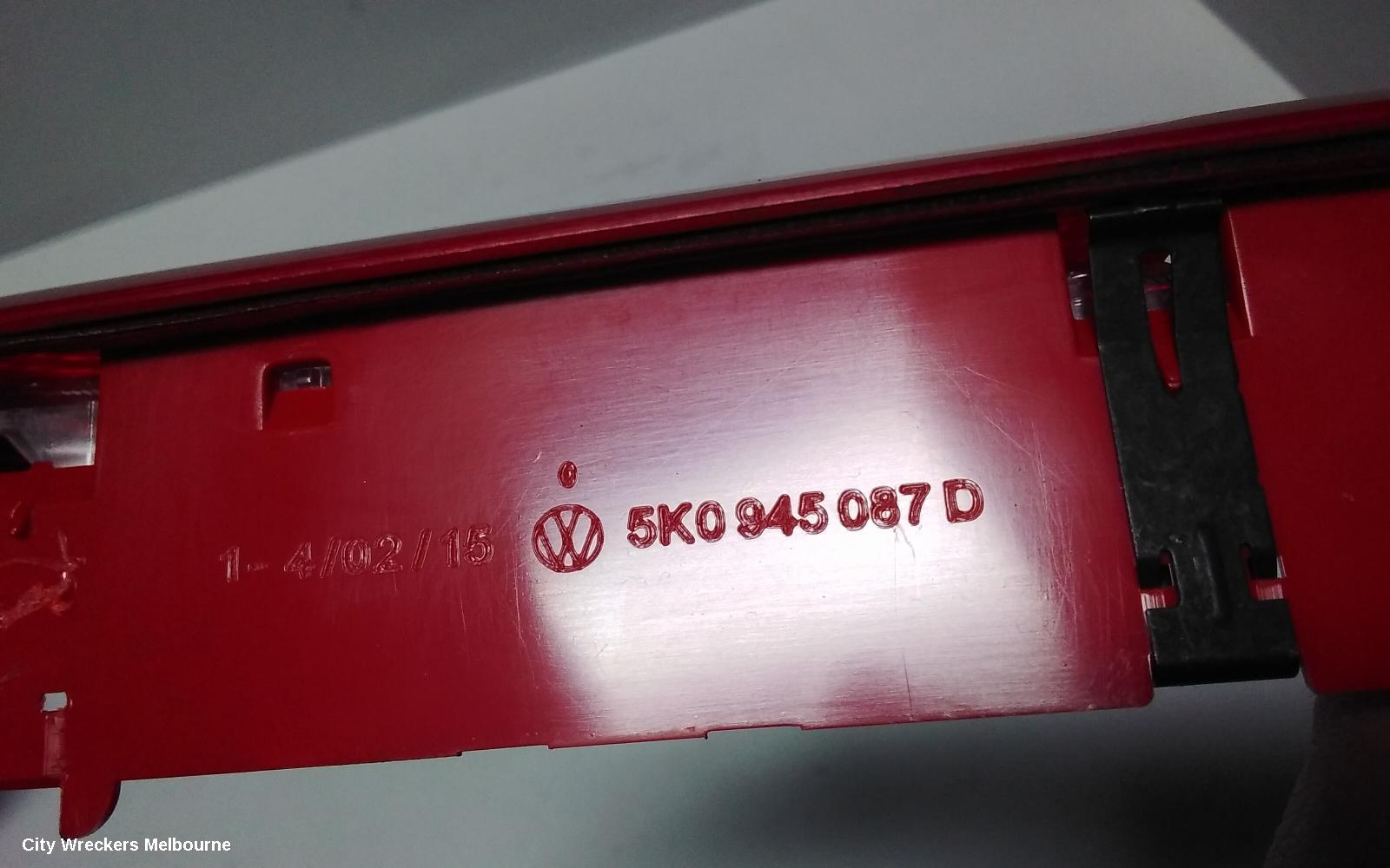 VOLKSWAGEN GOLF HIGH LEVEL STOPLIGHT, GEN 7, 11/2012 - 08/2020