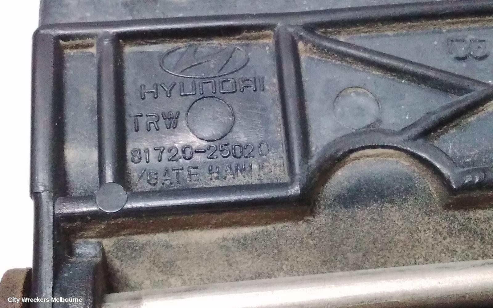 HYUNDAI ILOAD/IMAX TAILGATE HANDLE, OUTER TAILGATE, TQ, 11/2007 ONWARDS