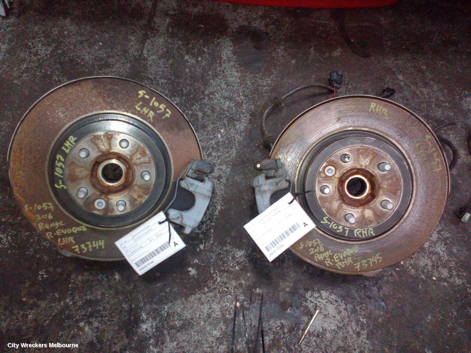 LAND ROVER RANGEROVER EVOQUE LEFT REAR HUB ASSEMBLY, L538, 11/2011 - 01/2019