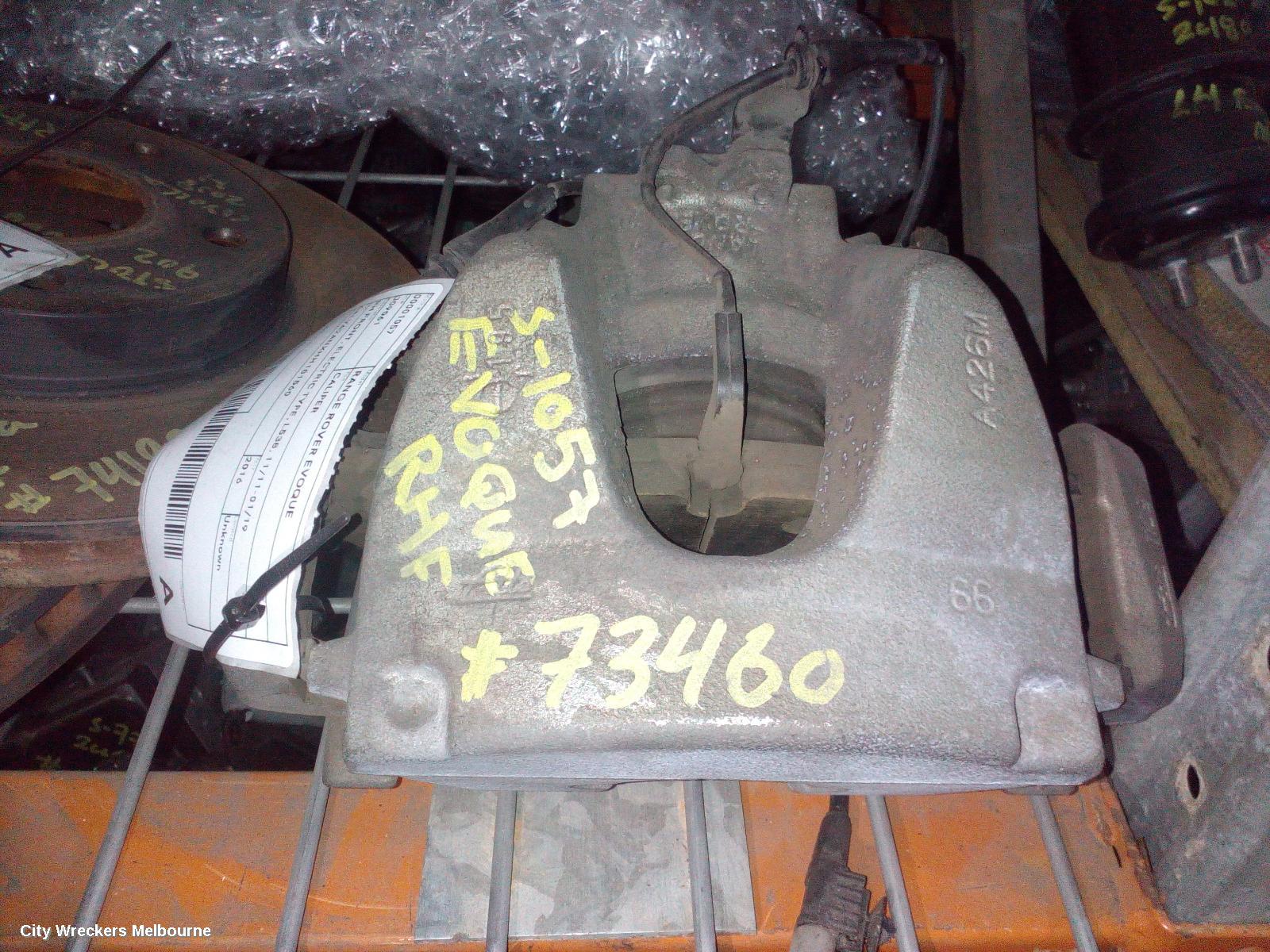 LAND ROVER RANGEROVER EVOQUE CALIPER, RH FRONT, L538, 300MM, 11/2011 - 01/2019