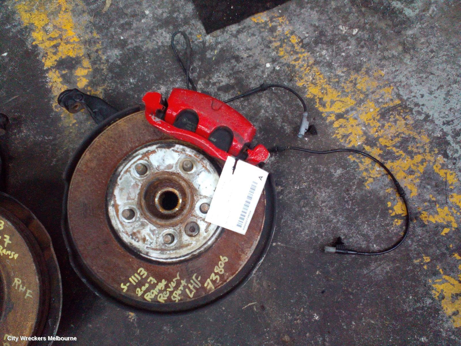LAND ROVER RANGEROVER SPORT LEFT FRONT HUB ASSEMBLY, L320, 2.7, DIESEL, TURBO, 08/2005 - 09/2009