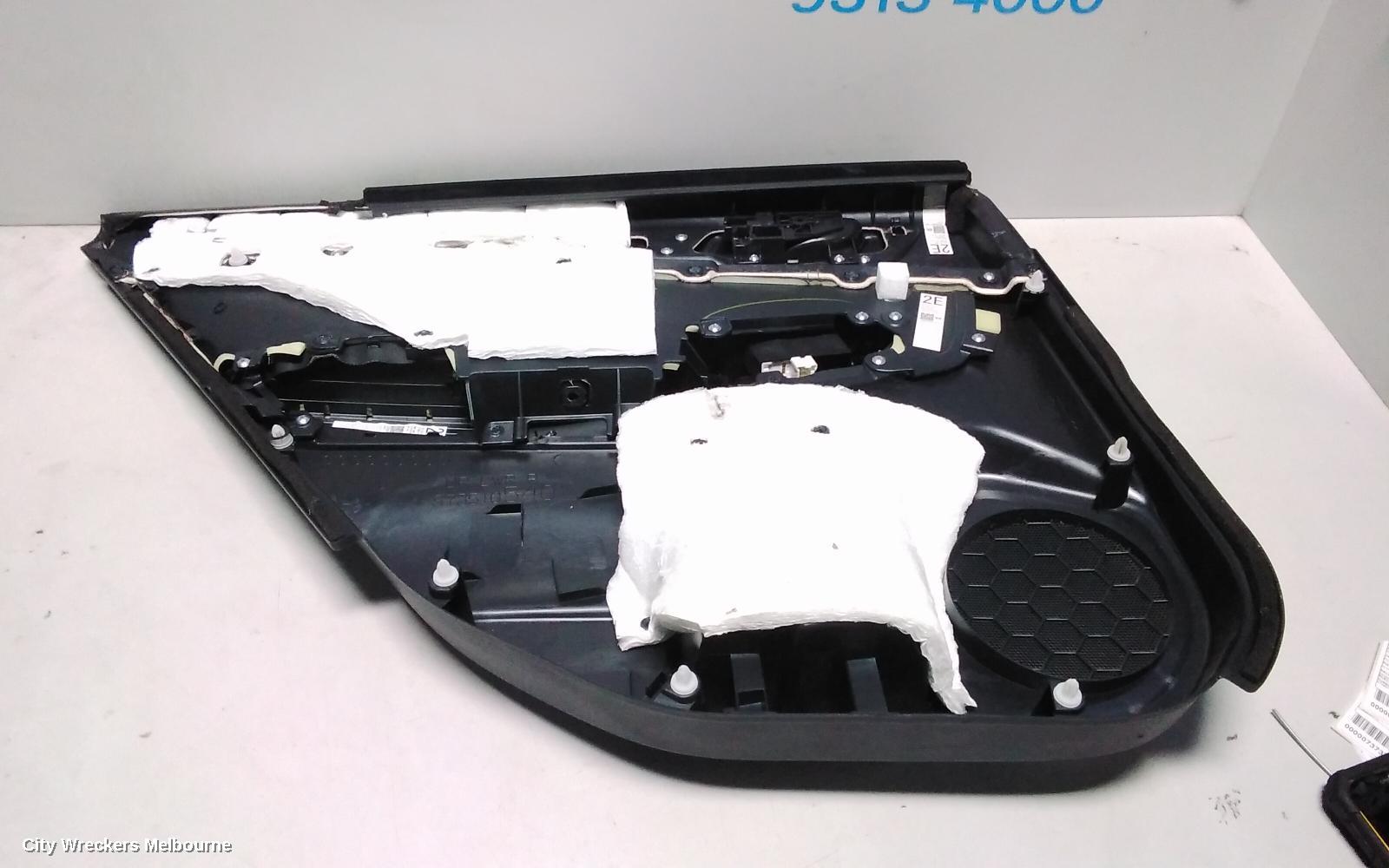 SUBARU LIBERTY DOOR TRIM, RH REAR, 6TH GEN, LEATHER, 08/2014 ONWARDS