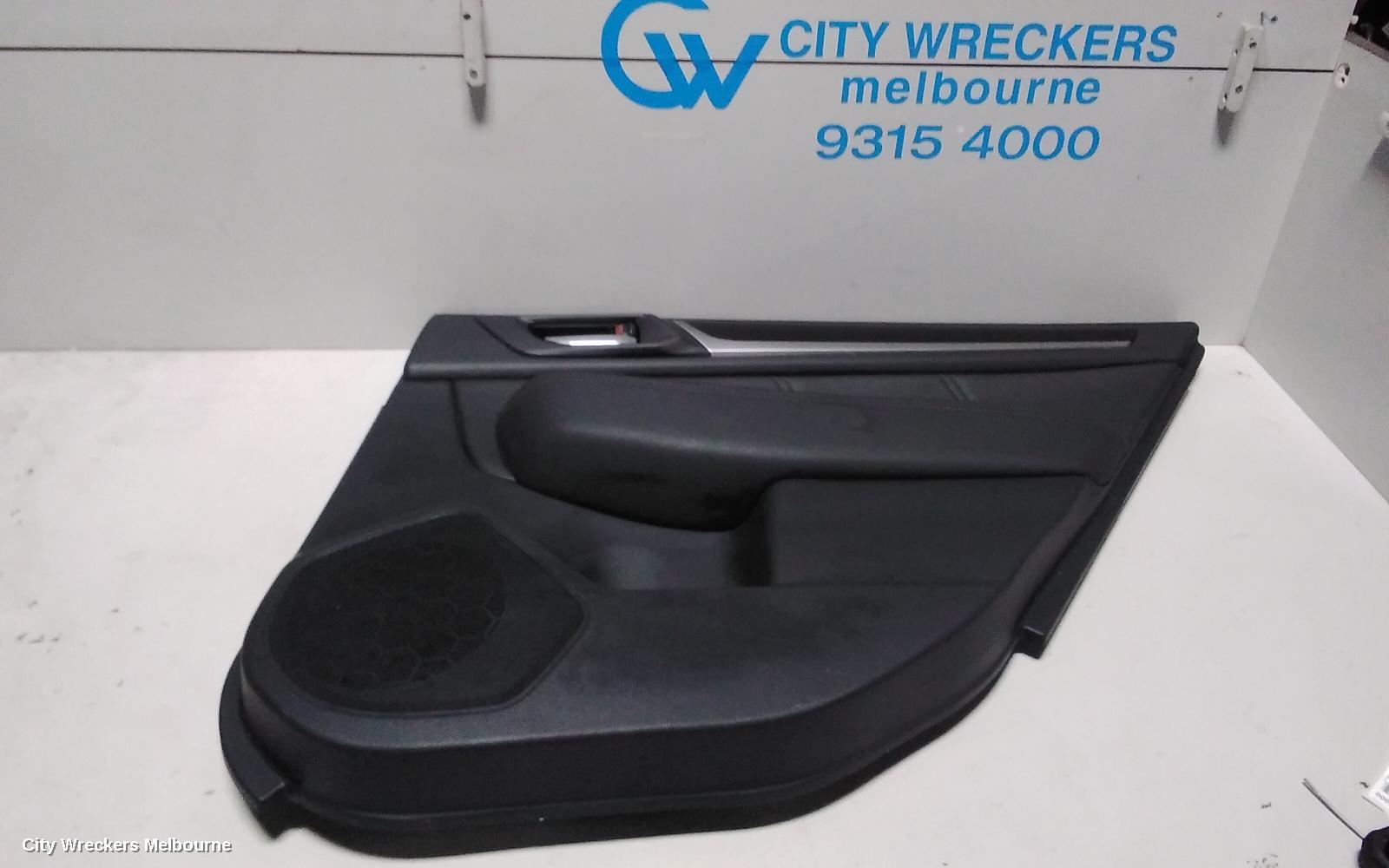 SUBARU LIBERTY DOOR TRIM, RH REAR, 6TH GEN, LEATHER, 08/2014 ONWARDS