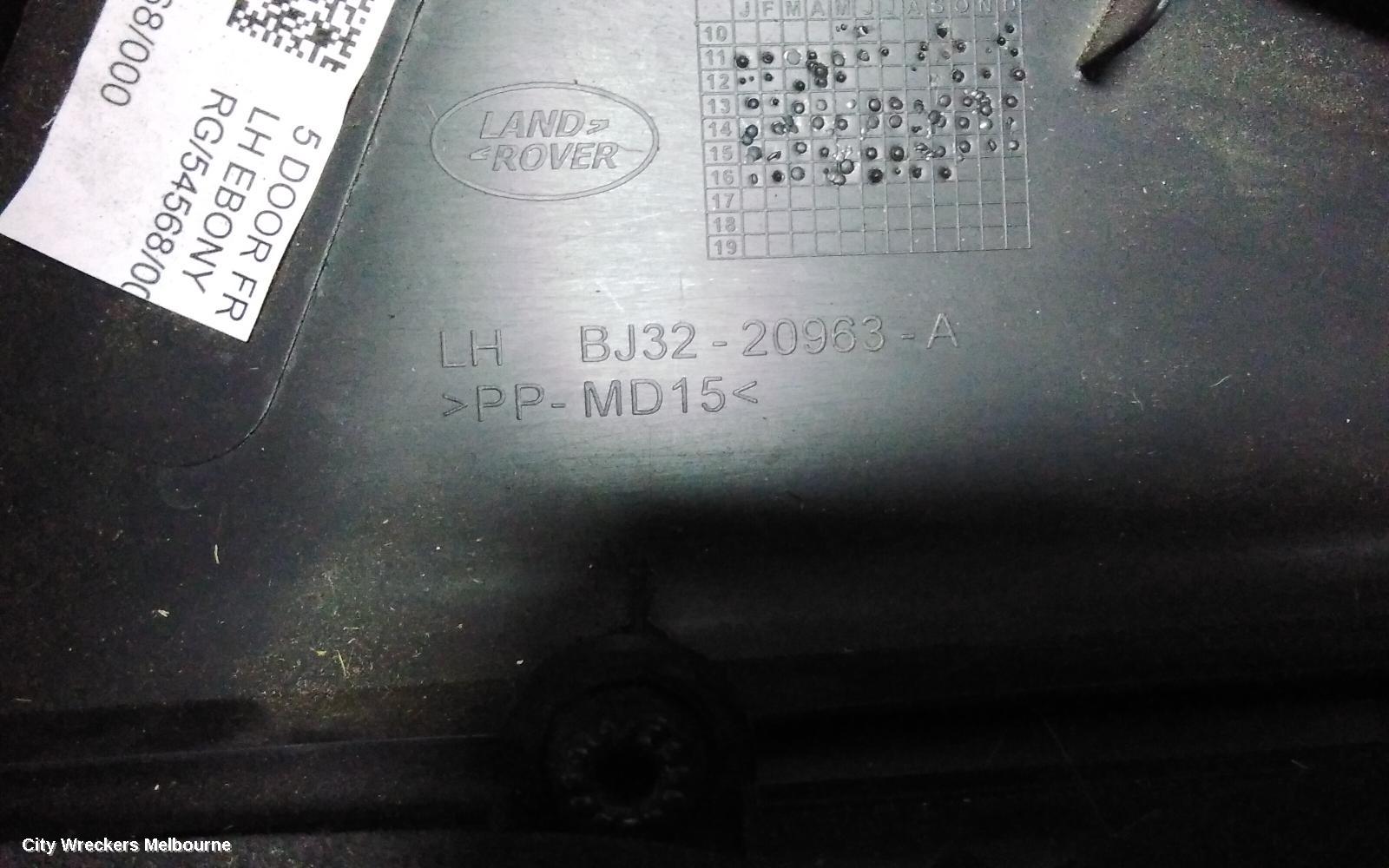 LAND ROVER RANGEROVER EVOQUE DOOR TRIM, LH FRONT, L538, 5DR WAGON, 11/2011 - 01/2019