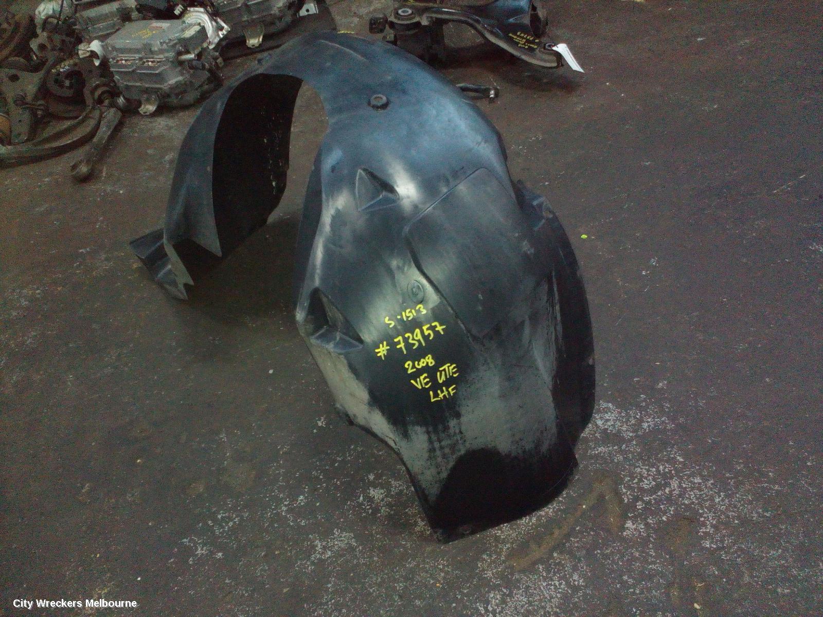 HOLDEN COMMODORE LEFT GUARD LINER, VE, FRONT, 08/2006 - 04/2013
