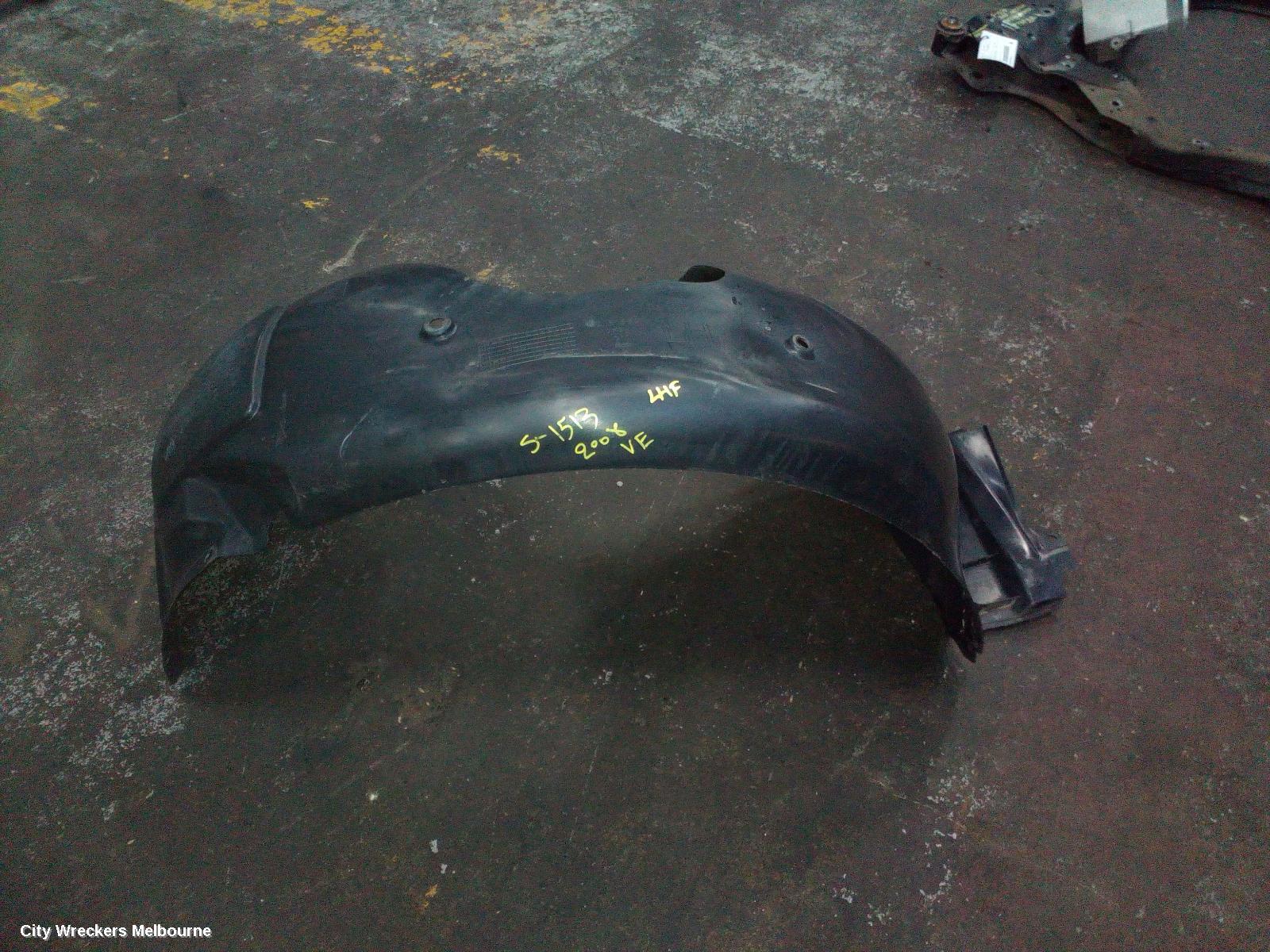 HOLDEN COMMODORE LEFT GUARD LINER, VE, FRONT, 08/2006 - 04/2013