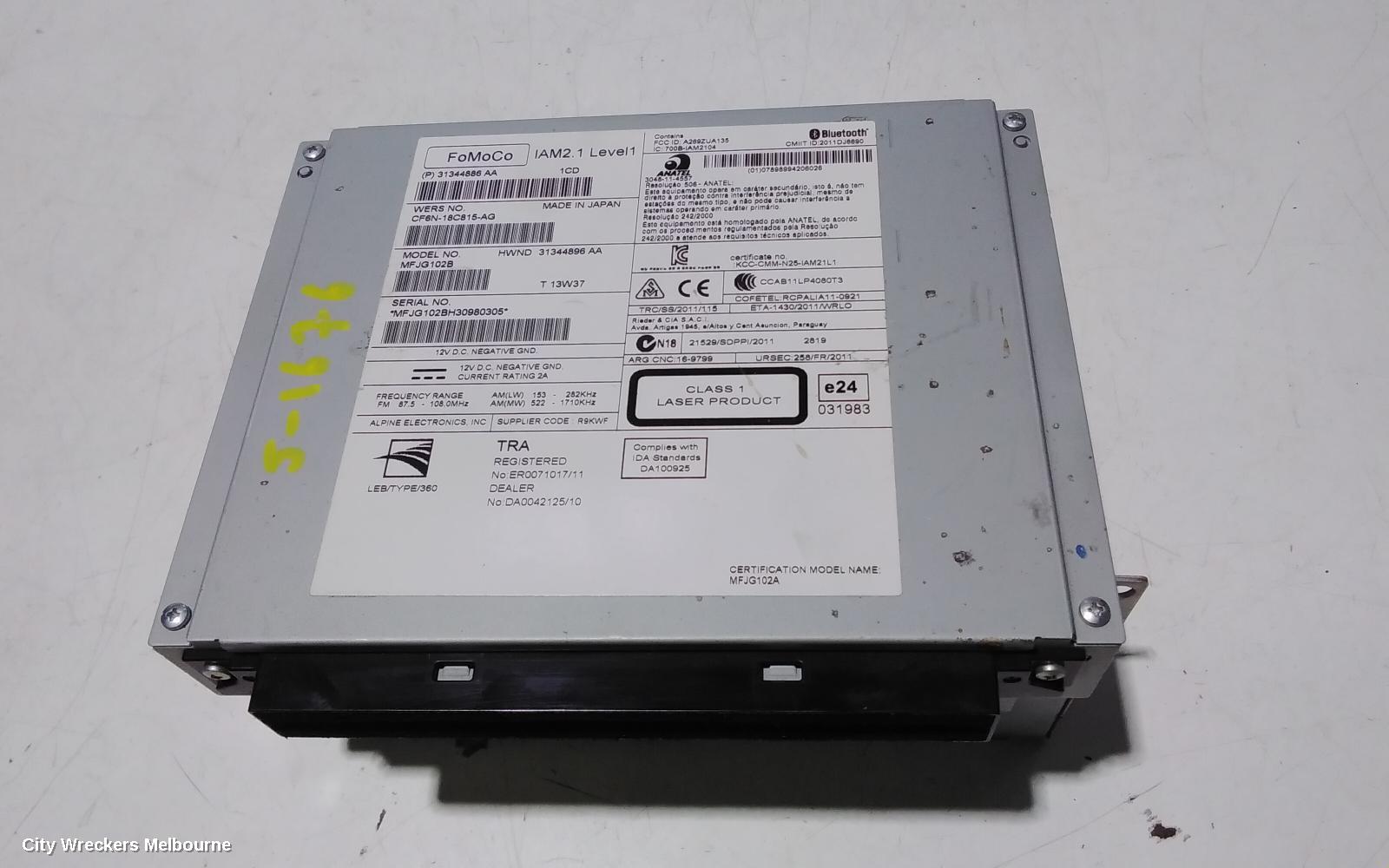 LAND ROVER RANGEROVER EVOQUE RADIO/CD/DVD/SAT/TV, DISPLAY SCREEN, L538, 11/2011 - 01/2019