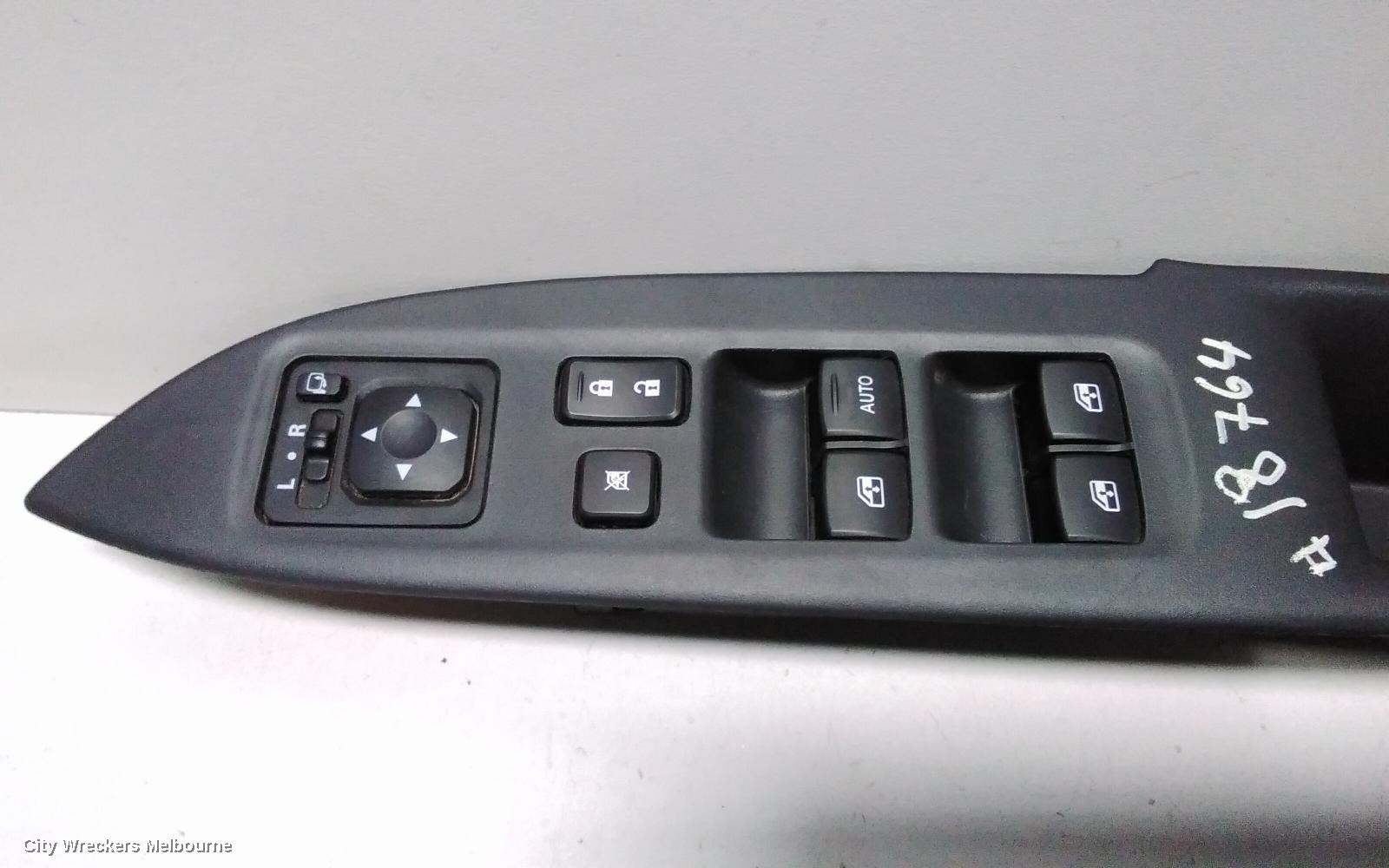 MITSUBISHI OUTLANDER PWR DR WIND SWITCH, RH FRONT (MASTER SWITCH), ZK, 04/2015 - 03/2018