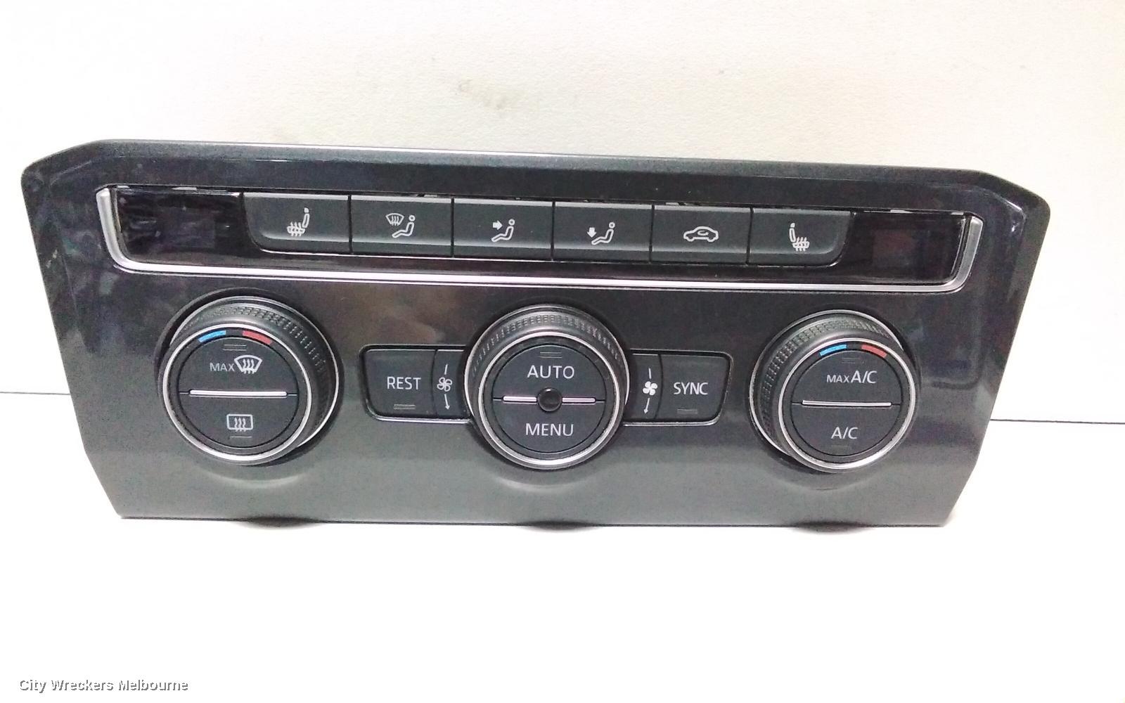 VOLKSWAGEN TIGUAN HEATER/AC CONTROLS, 5NA, FRONT, THREE ZONE CLIMATE CONTROL, W/ SEAT HEATING TYPE, 06/2016 - 05/2021