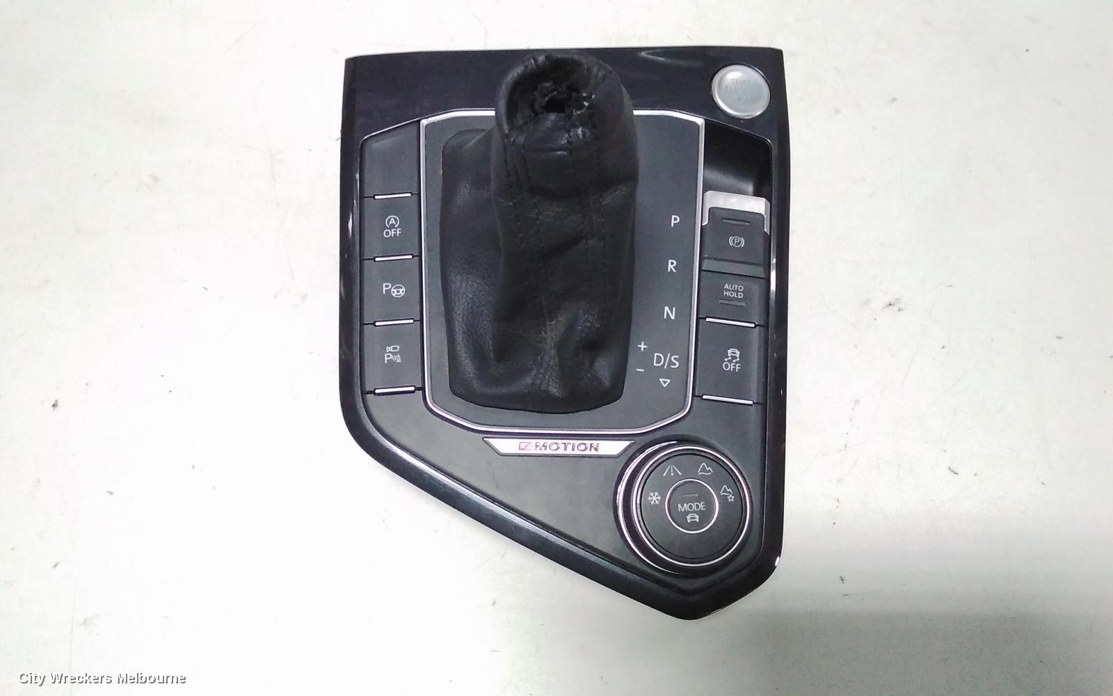 VOLKSWAGEN TIGUAN GEAR STICK/SHIFTER, 5NA, AUTO, 7 SPEED, 06/2016 ONWARDS