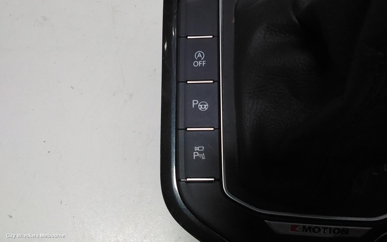 VOLKSWAGEN TIGUAN GEAR STICK/SHIFTER, 5NA, AUTO, 7 SPEED, 06/2016 ONWARDS
