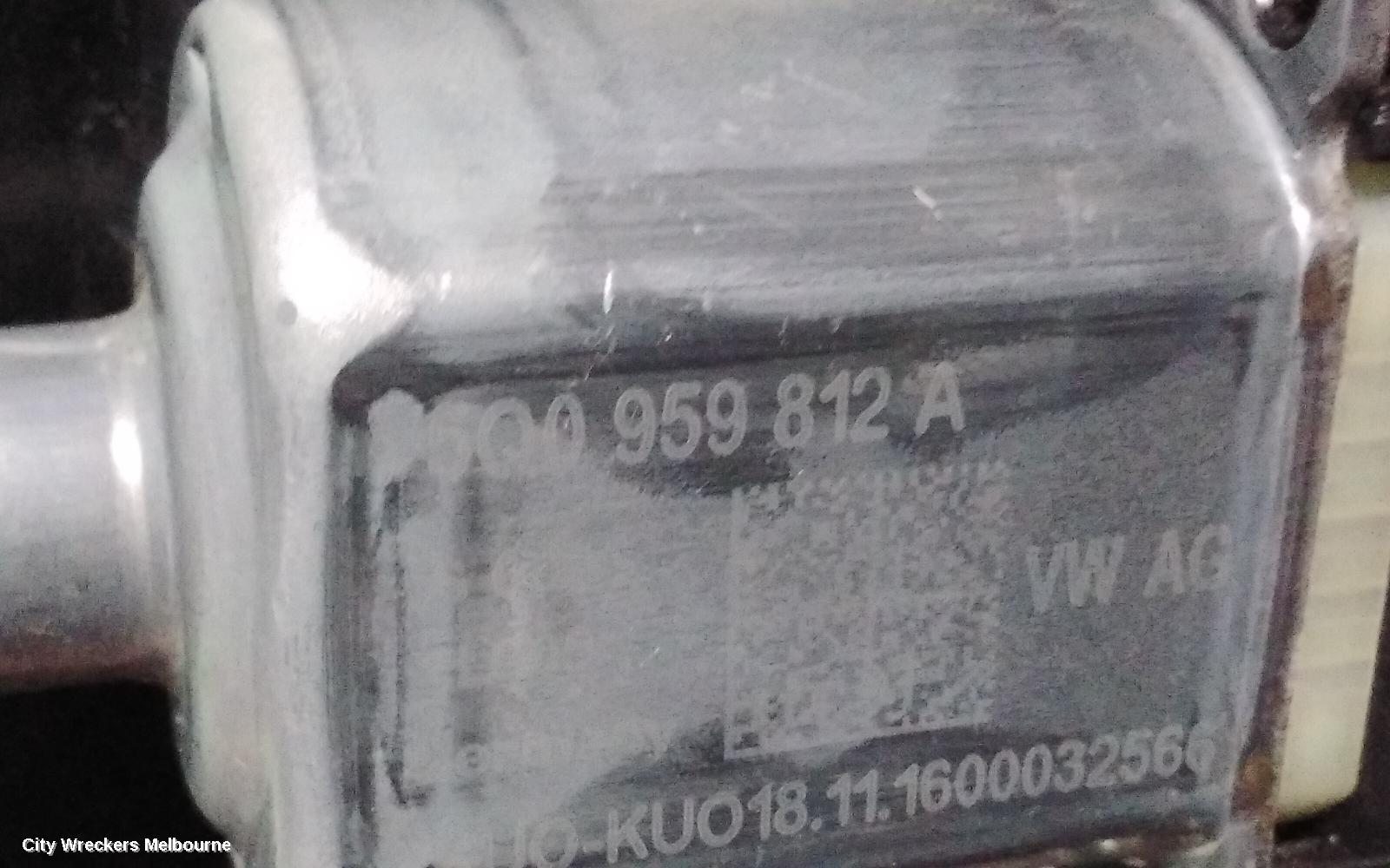 VOLKSWAGEN TIGUAN RIGHT REAR WND REG/MOTOR, DOOR REG ASSY (REG AND MOTOR), 5NA, 06/2016 ONWARDS, 5NA, 06/2016 ONWARDS