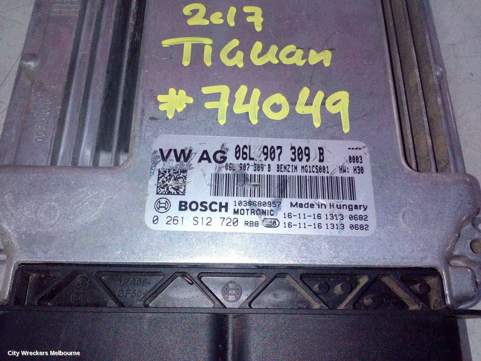 VOLKSWAGEN TIGUAN ECU, ENGINE ECU, 2.0, PETROL, ECU ONLY, CZPA CODE, 5NA, 06/2016 ONWARDS