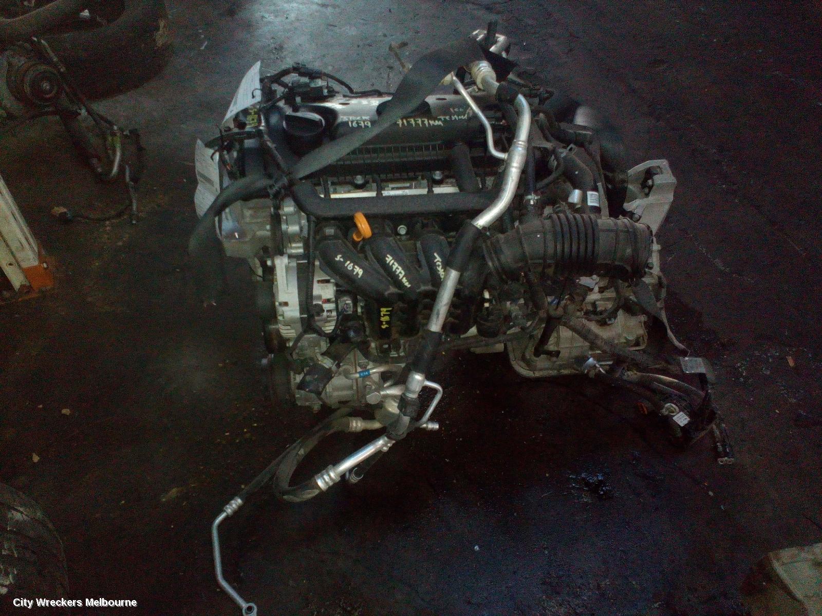 KIA RIO ENGINE, PETROL, 1.4, G4LC, YB, 12/2016 ONWARDS