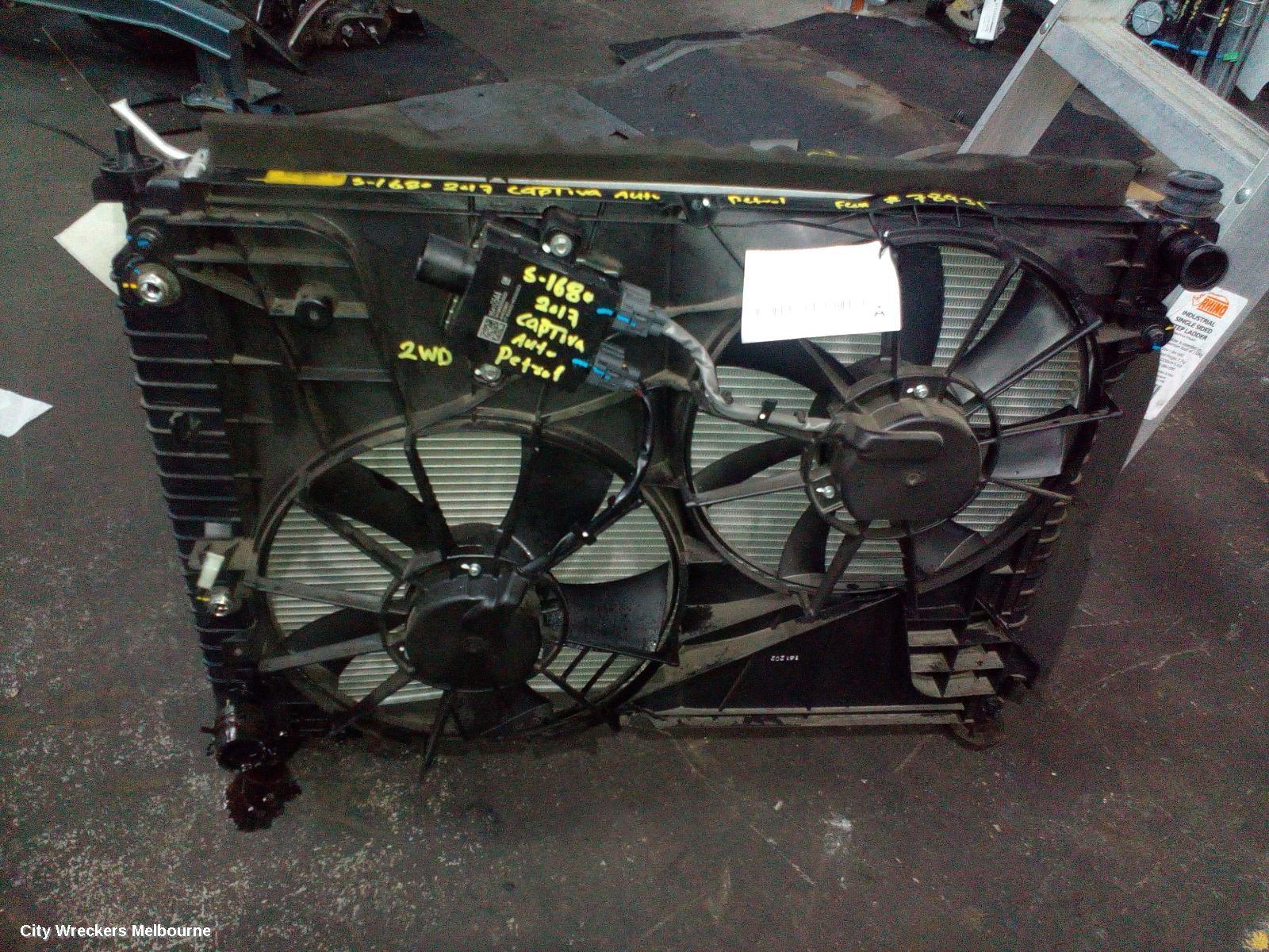 HOLDEN CAPTIVA FAN, DUAL FAN ASSY, 2.4, PETROL, CG, 01/2011 - 06/2018