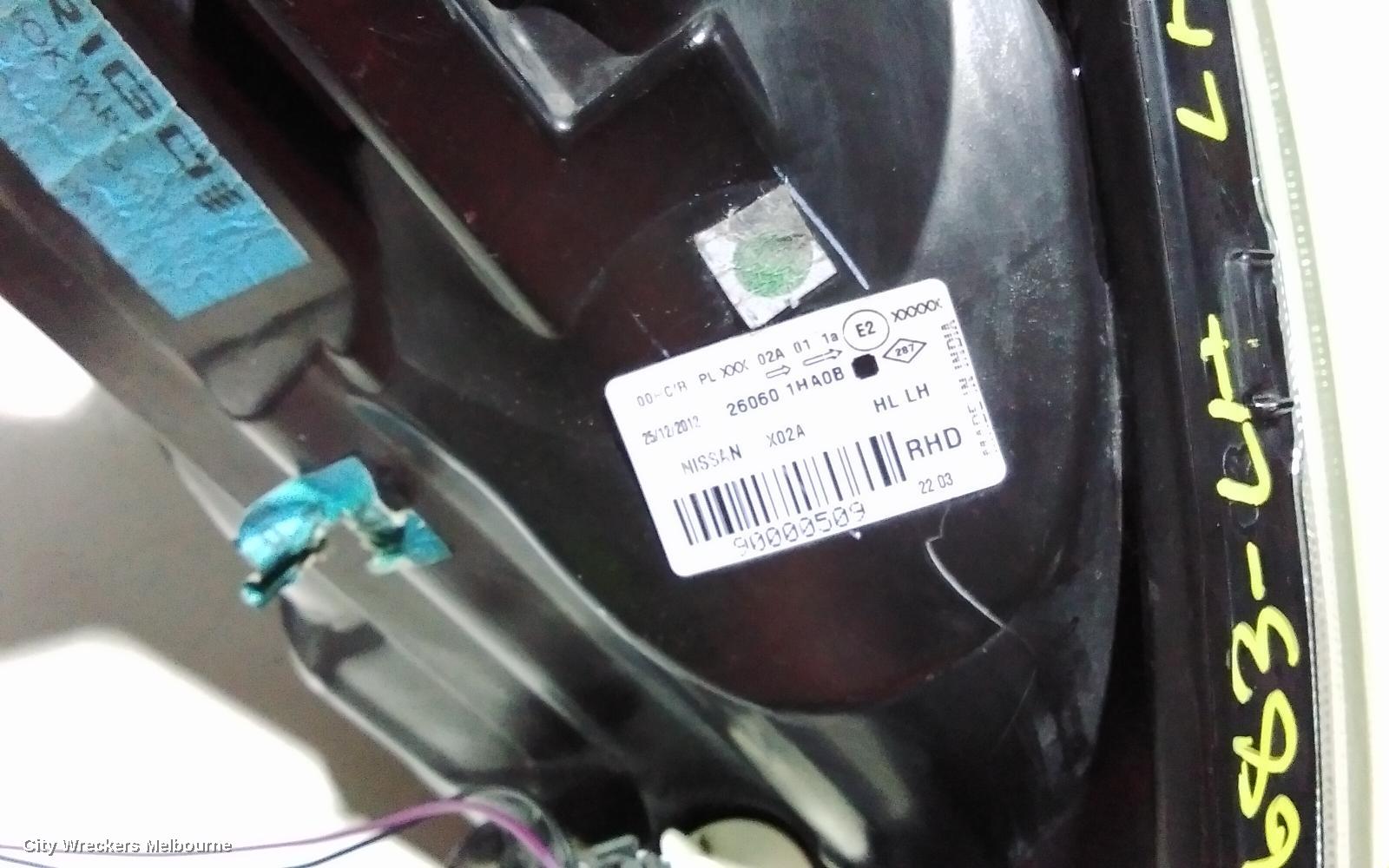 NISSAN MICRA LEFT HEADLAMP, K13, 12/2012 - 03/2015