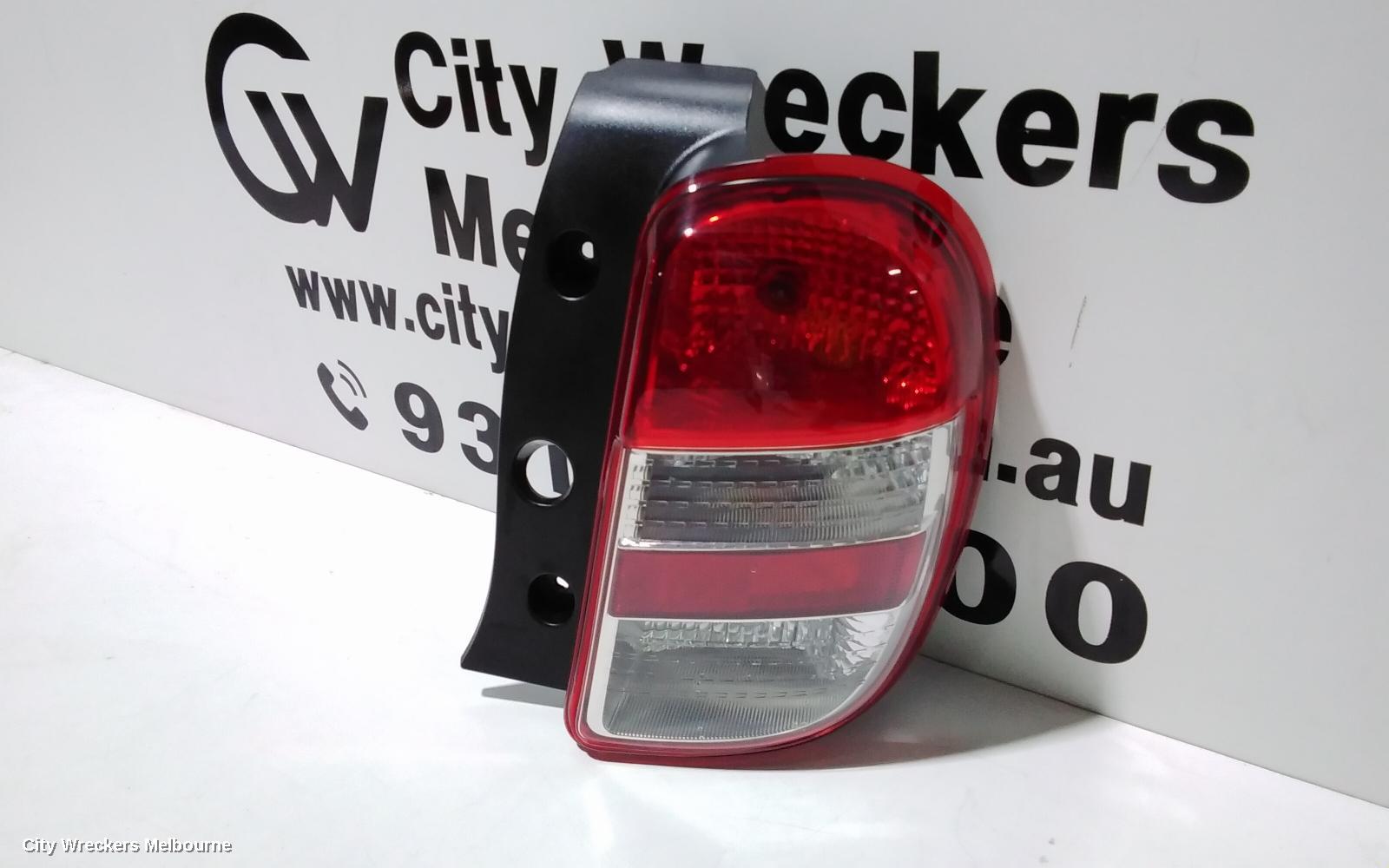NISSAN MICRA RIGHT TAILLIGHT, K13, 12/2012 - 03/2015