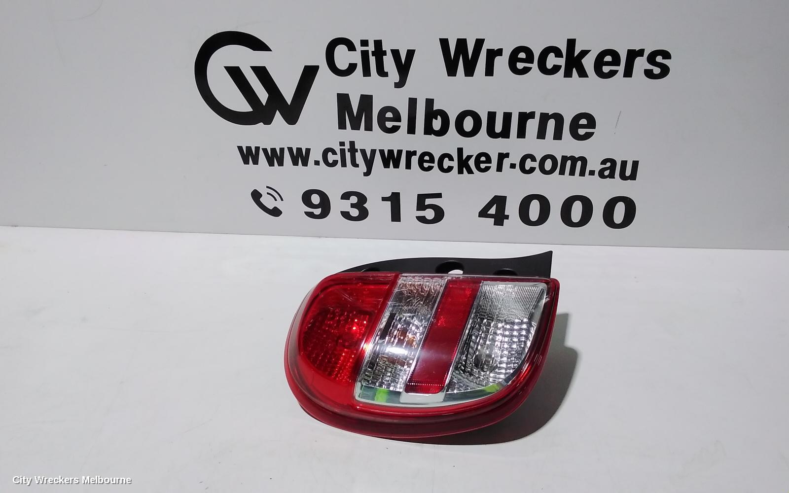 NISSAN MICRA LEFT TAILLIGHT, K13, 12/2012 - 03/2015
