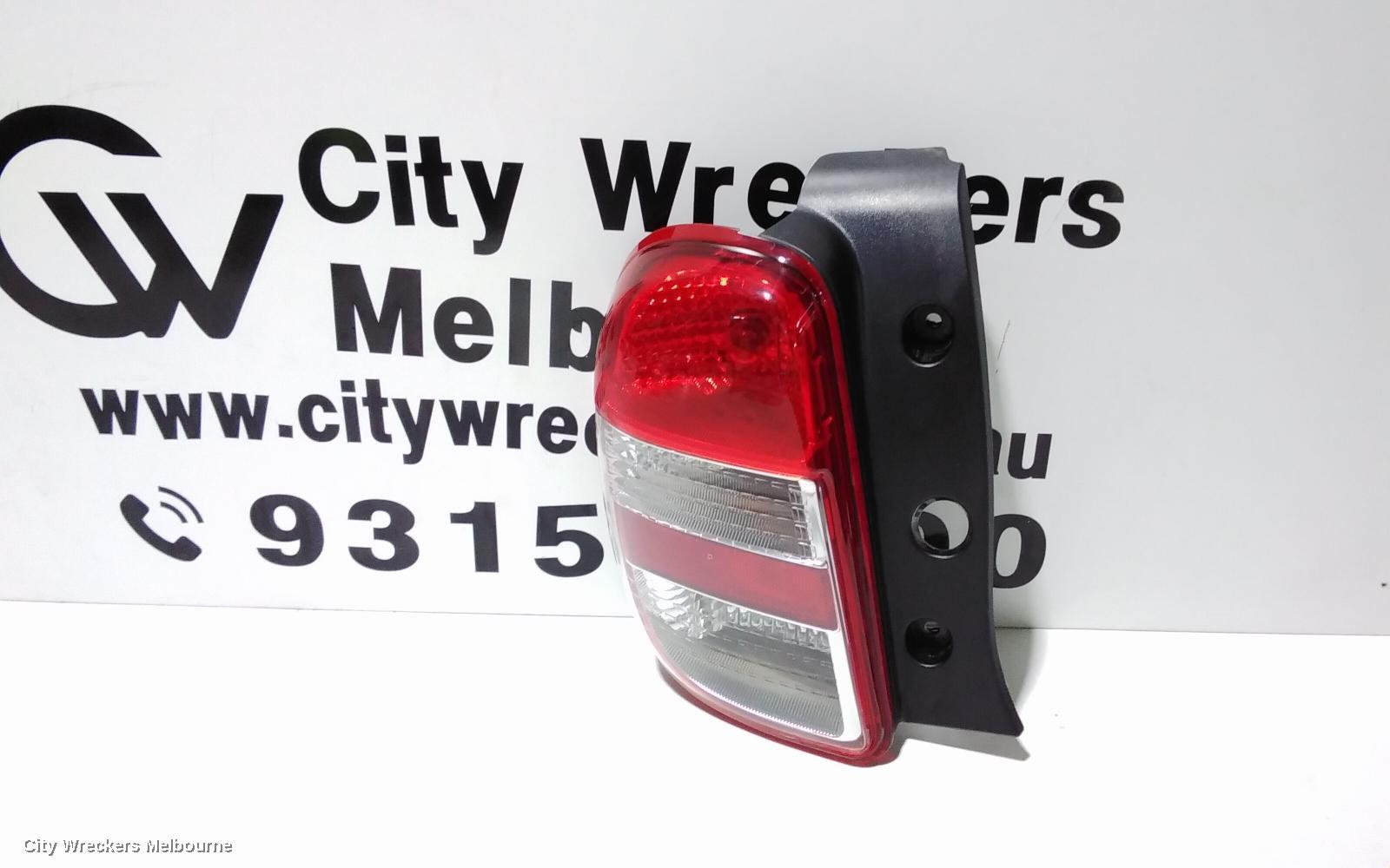 NISSAN MICRA LEFT TAILLIGHT, K13, 12/2012 - 03/2015