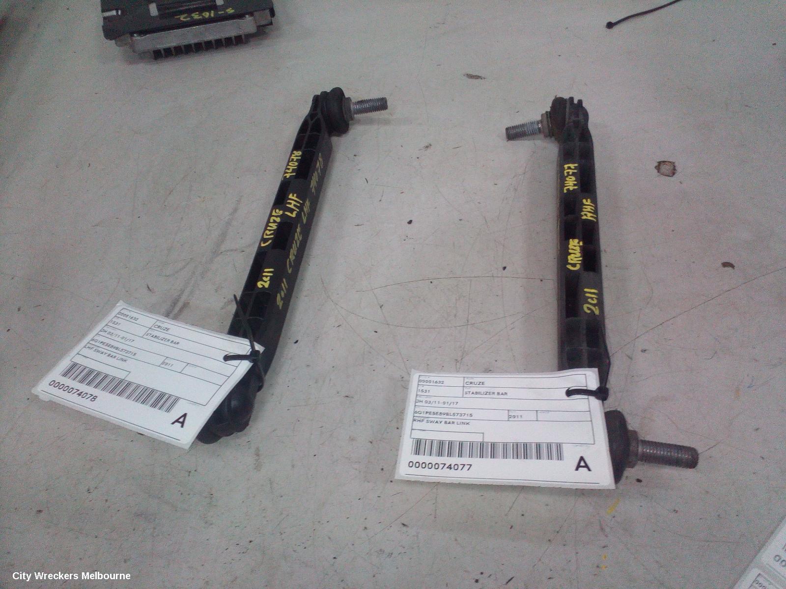 HOLDEN CRUZE STABILISER BAR, JH 03/2011 - 01/2017