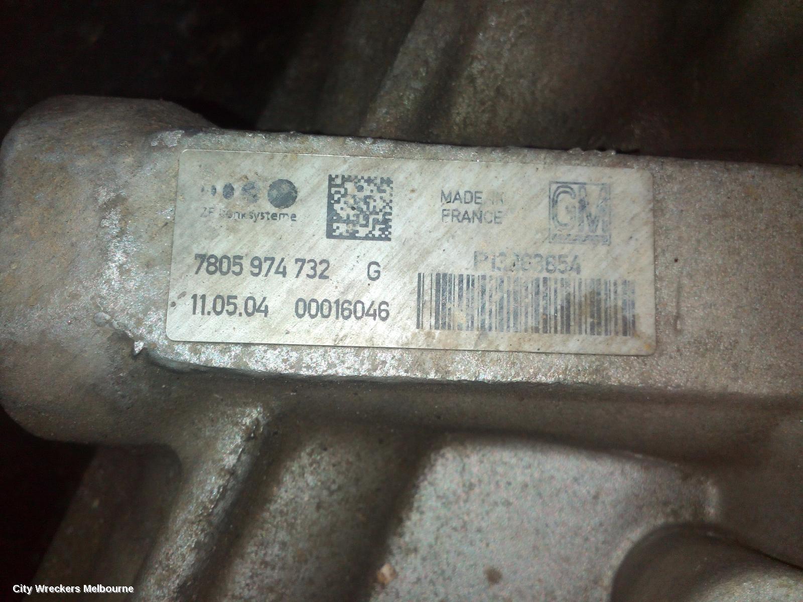 HOLDEN CRUZE STEERING BOX/RACK, JH, ELECTRIC, 03/2011 - 01/2017