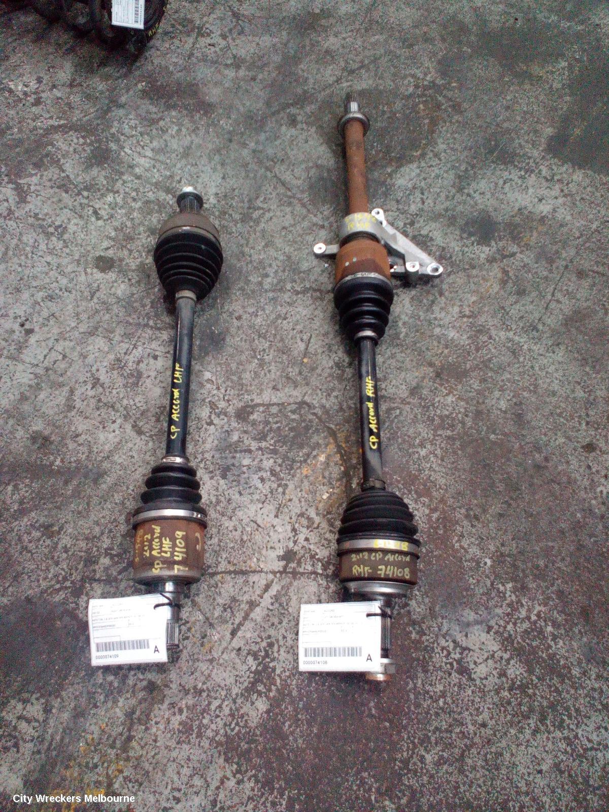 HONDA ACCORD RIGHT DRIVESHAFT, AUTO T/M, 3.5, 8TH GEN (VIN MRHCP), 02/2008 - 04/2013