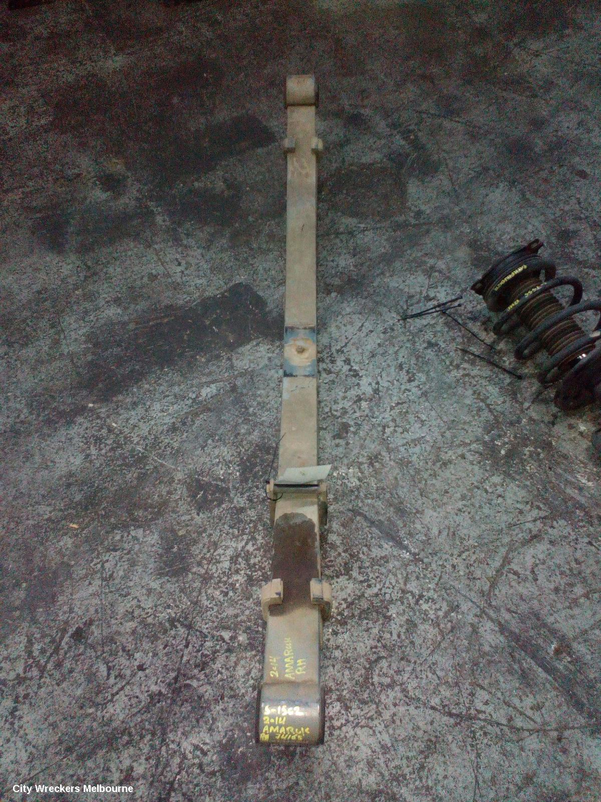 VOLKSWAGEN AMAROK REAR LEAF SPRING, 2H, RH SIDE, 12/2010 ONWARDS