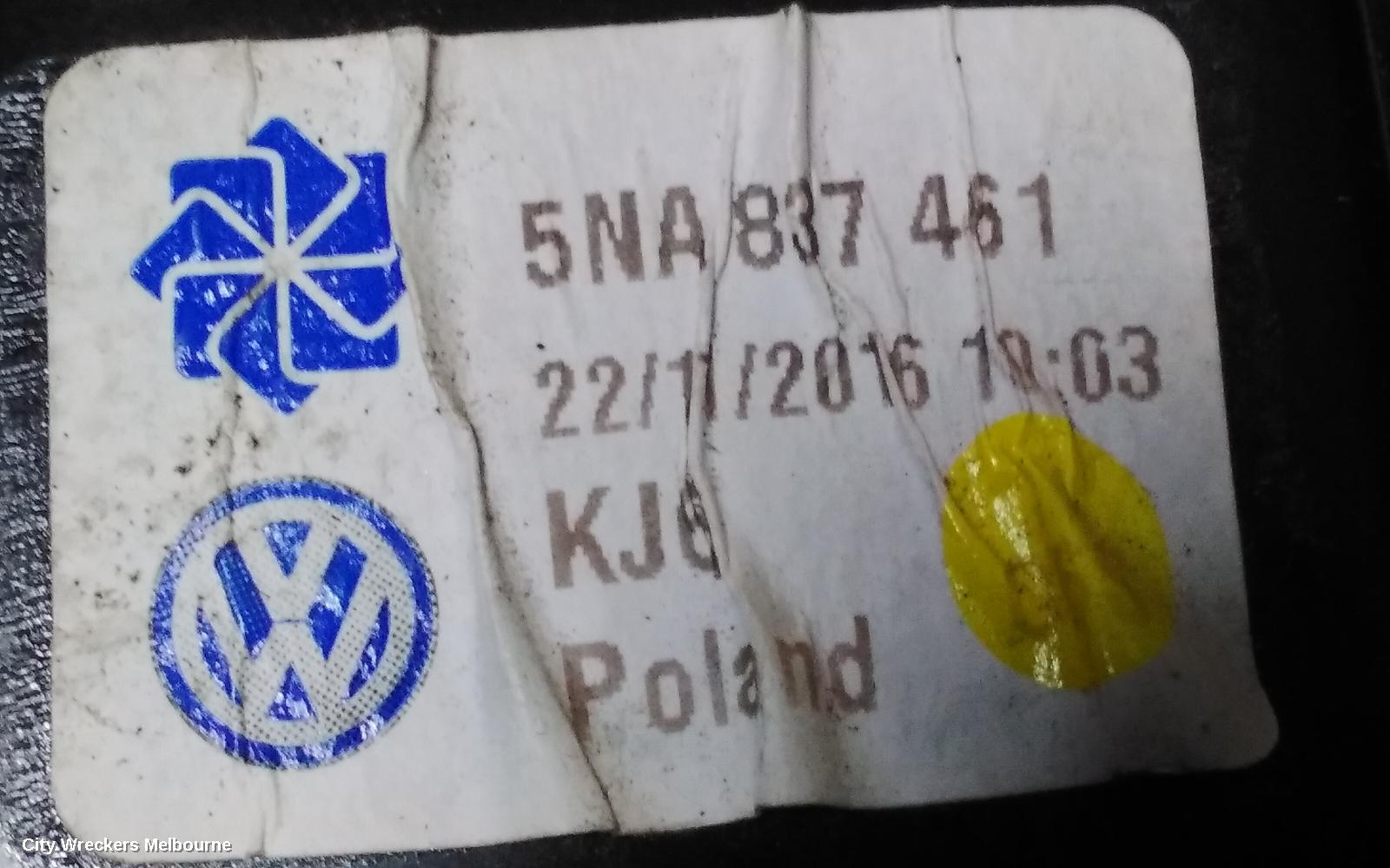 VOLKSWAGEN TIGUAN LEFT FRONT WINDOW REG/MOTOR, DOOR REG ASSY (REG AND MOTOR), 5NA, 06/2016 ONWARDS