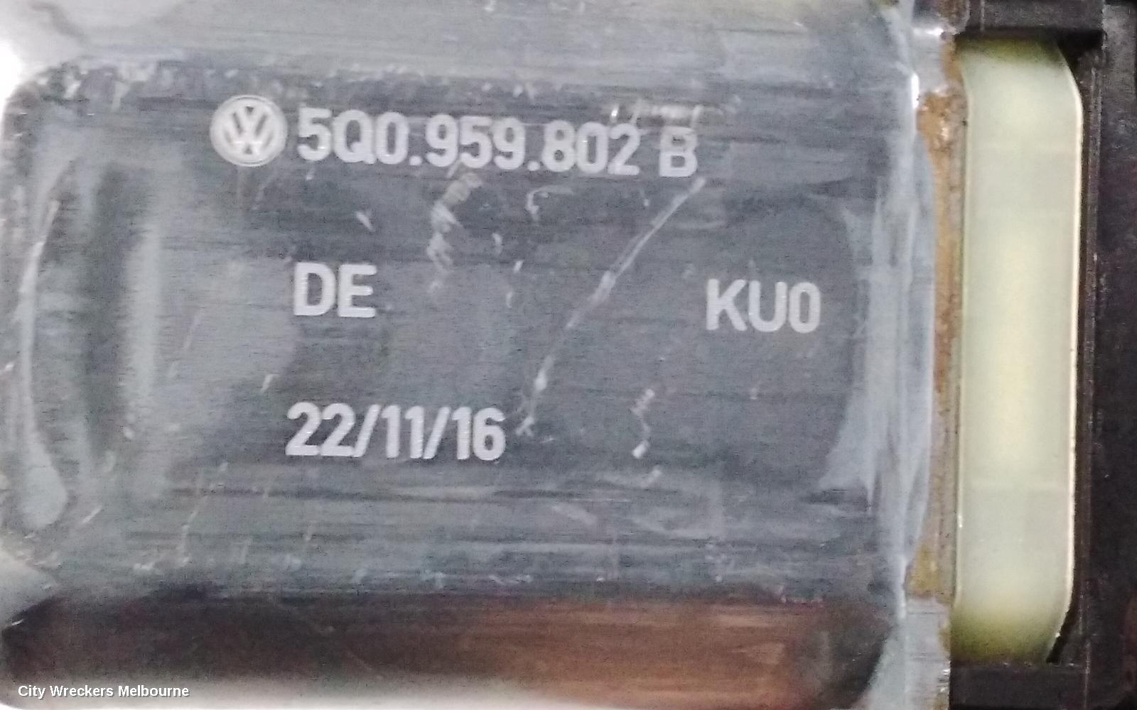 VOLKSWAGEN TIGUAN LEFT FRONT WINDOW REG/MOTOR, DOOR REG ASSY (REG AND MOTOR), 5NA, 06/2016 ONWARDS