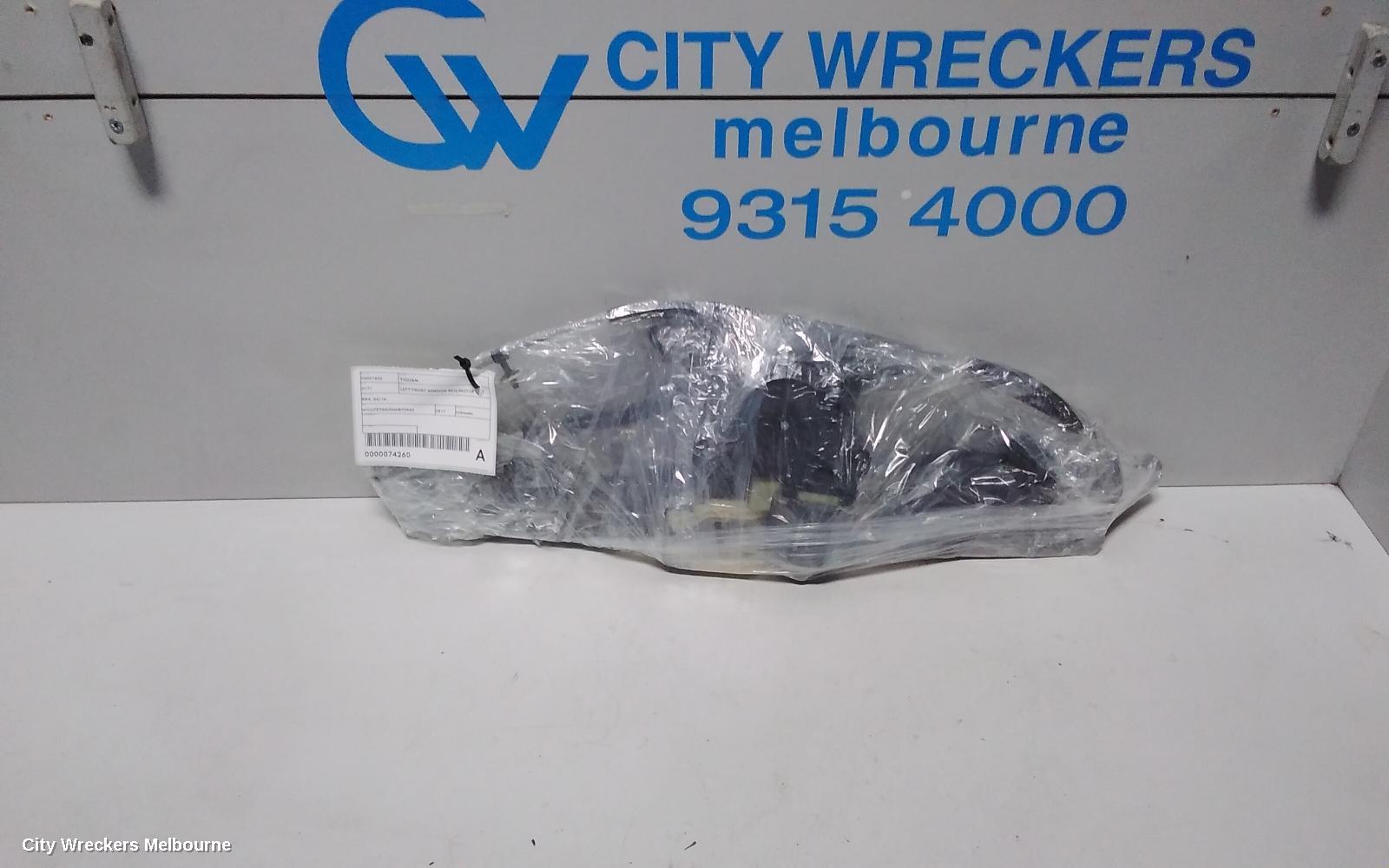 VOLKSWAGEN TIGUAN LEFT FRONT WINDOW REG/MOTOR, DOOR REG ASSY (REG AND MOTOR), 5NA, 06/2016 ONWARDS