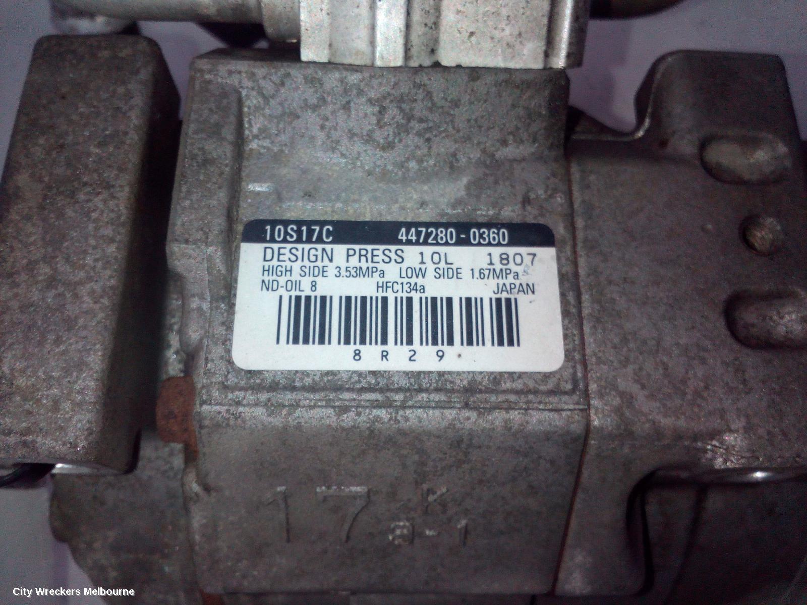 FORD FALCON A/C COMPRESSOR, FG-FGX, 4.0, PETROL (NOT LPI), 04/2008 - 12/2016