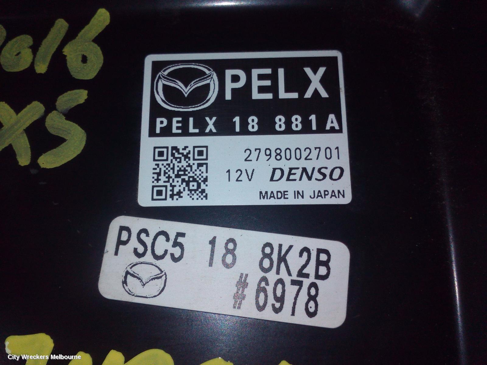 MAZDA CX5 ECU, ENGINE ECU, 2.0, PETROL, ECU ONLY, KE, 02/2012 - 12/2016