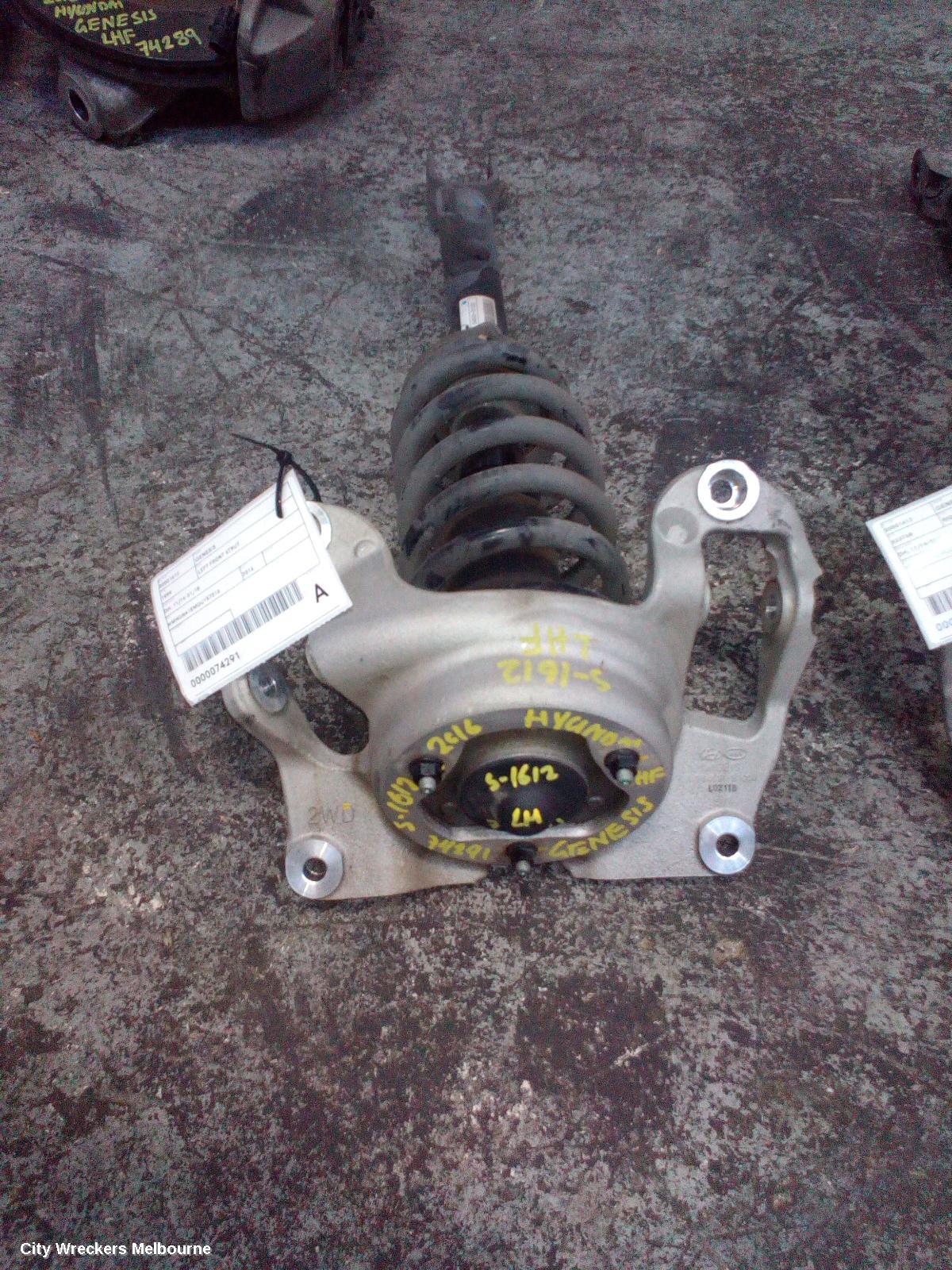 HYUNDAI GENESIS LEFT FRONT STRUT, DH, 11/2014 - 01/2018