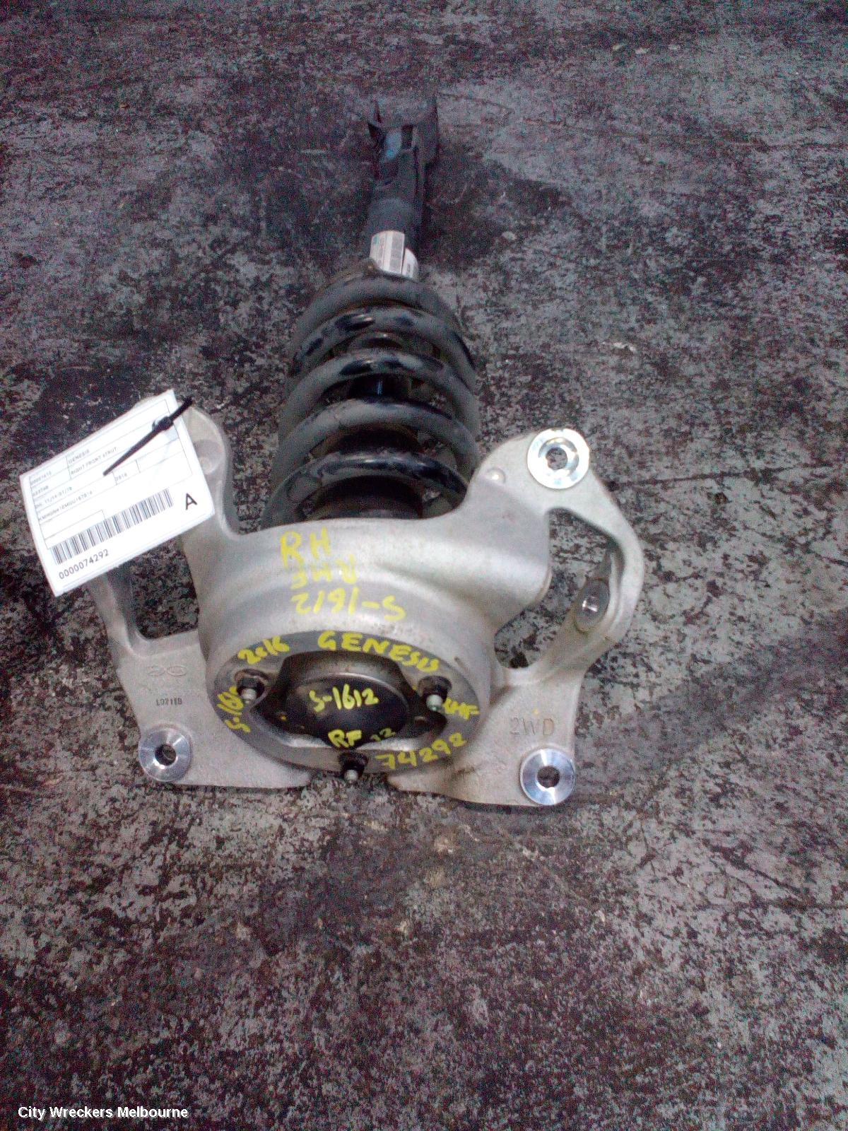 HYUNDAI GENESIS RIGHT FRONT STRUT, DH, 11/2014 - 01/2018