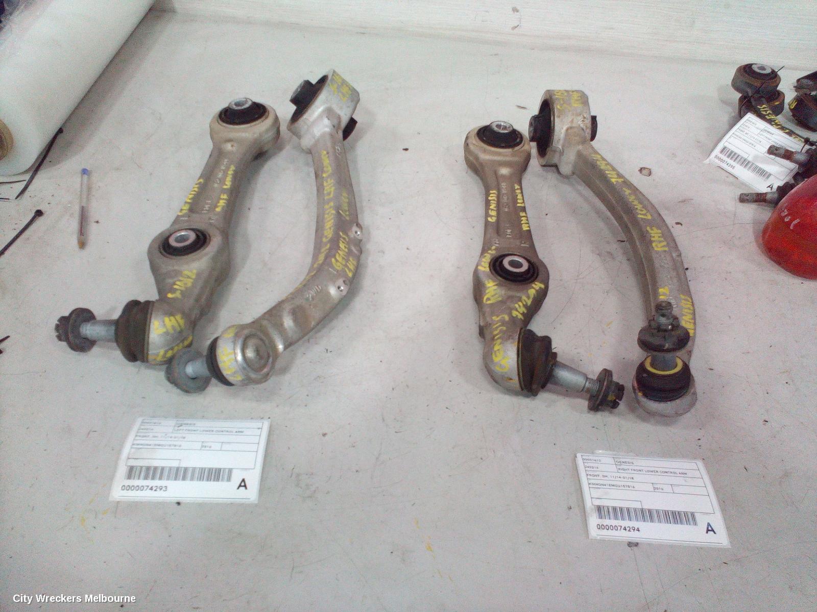 HYUNDAI GENESIS RIGHT FRONT LOWER CONTROL ARM, FRONT, DH, 11/2014 - 01/2018