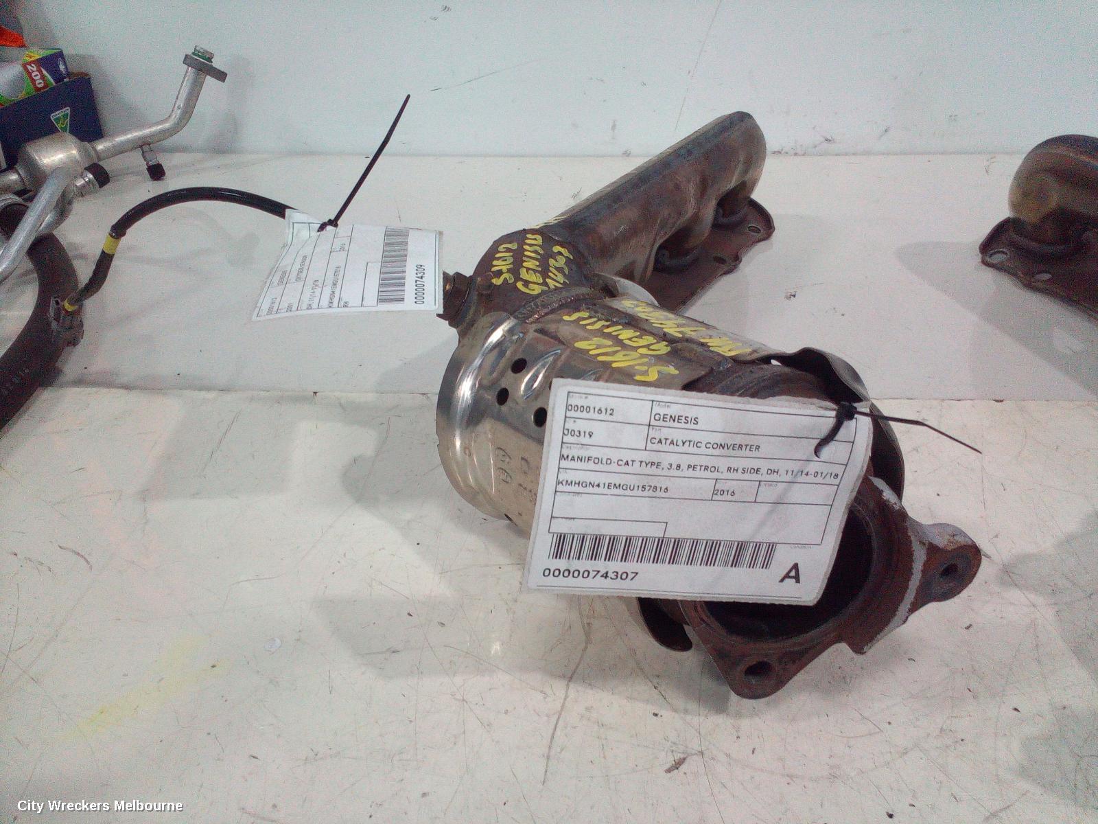 HYUNDAI GENESIS CATALYTIC CONVERTER, MANIFOLD-CAT TYPE, 3.8, PETROL, RH SIDE, DH, 11/2014 - 01/2018