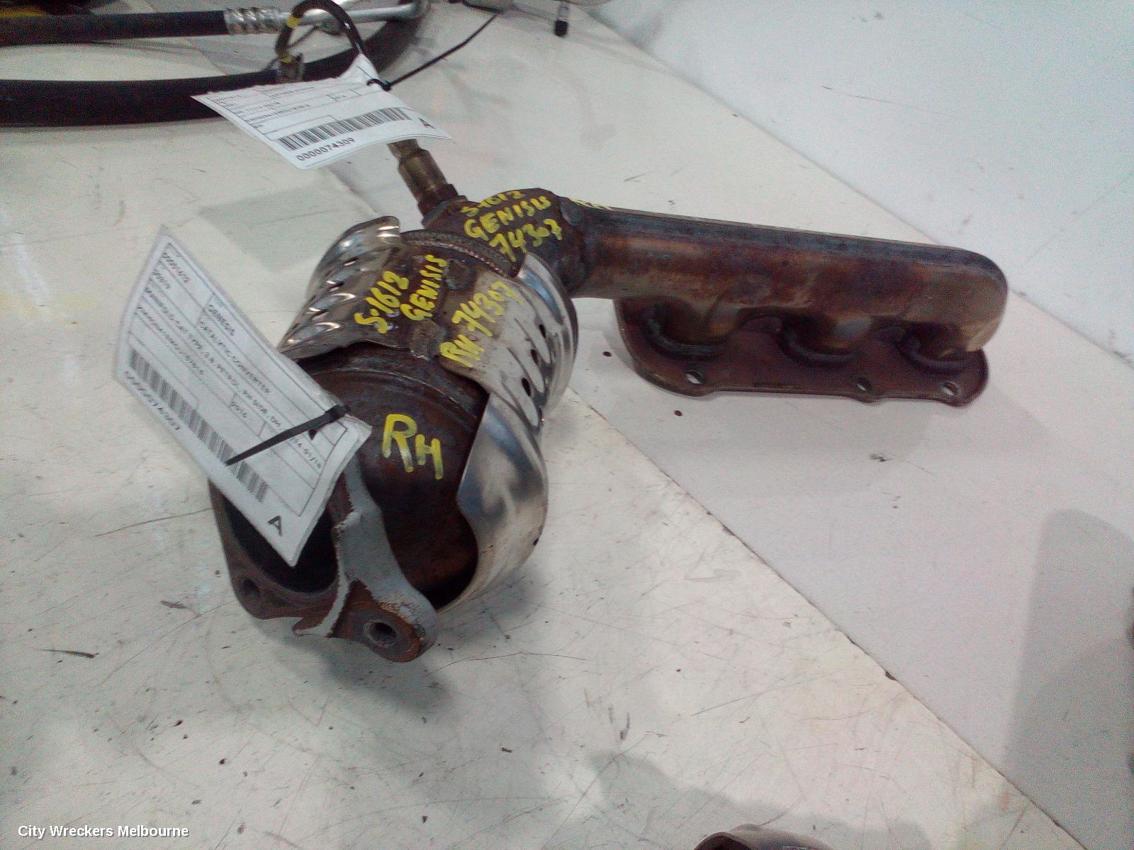 HYUNDAI GENESIS CATALYTIC CONVERTER, MANIFOLD-CAT TYPE, 3.8, PETROL, RH SIDE, DH, 11/2014 - 01/2018