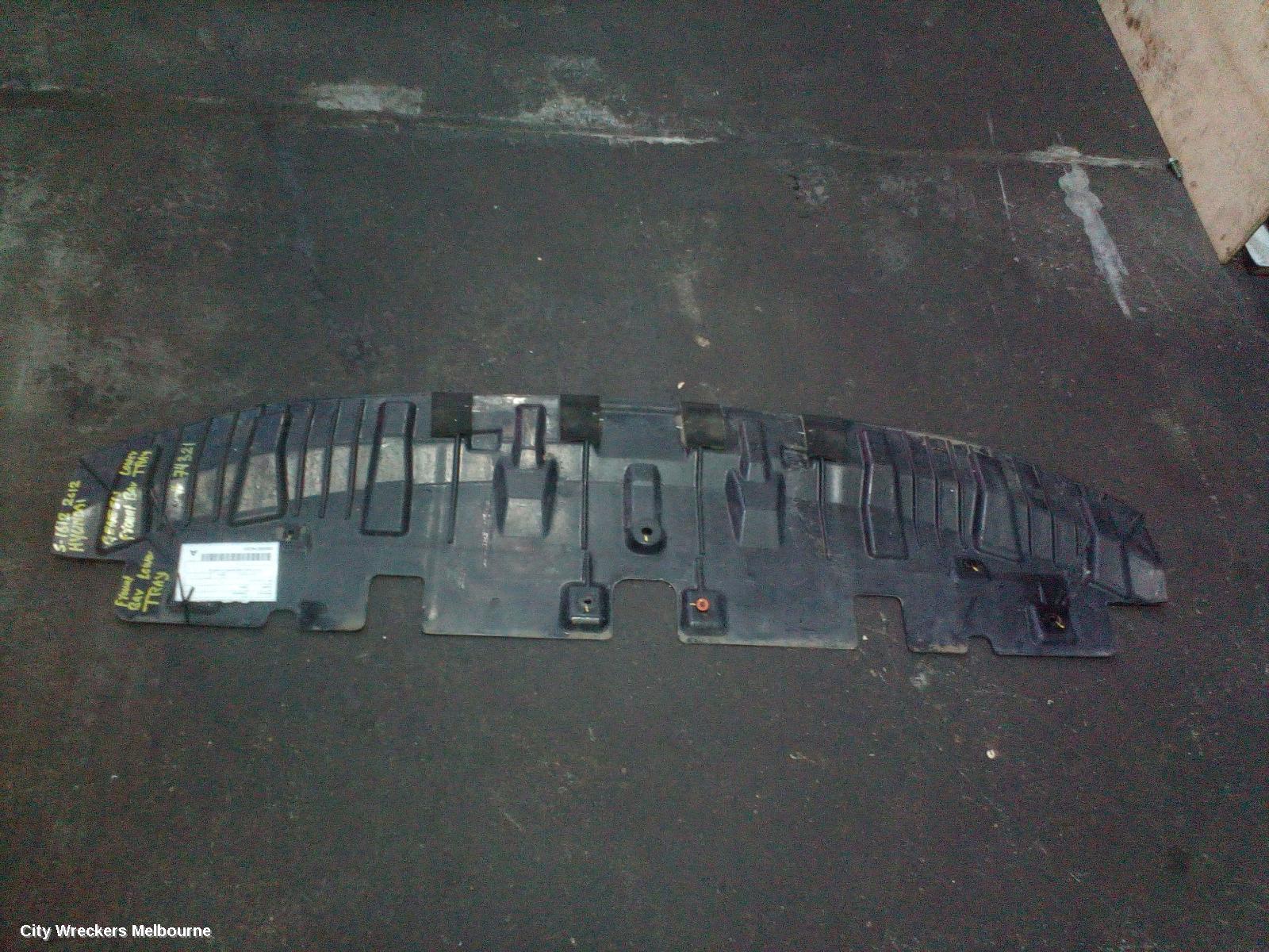 HYUNDAI GENESIS, DH, 11/2014 - 01/2018, UNDER FRONT BAR COVER REFER TO PHOTOS: 74321
