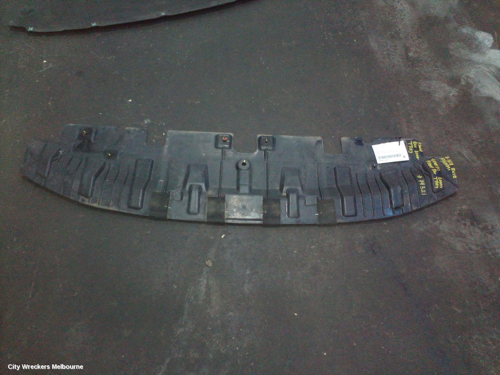 HYUNDAI GENESIS, DH, 11/2014 - 01/2018, UNDER FRONT BAR COVER REFER TO PHOTOS: 74321