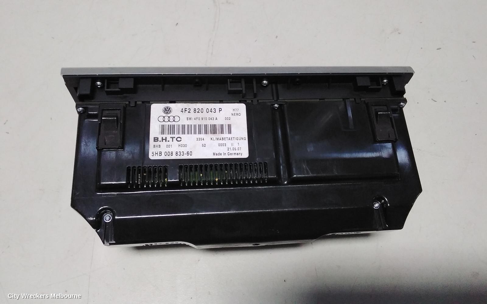 AUDI A6 HEATER/AC CONTROLS, 4F, DIGITAL (W/ DISPLAY), 11/2004 - 07/2011