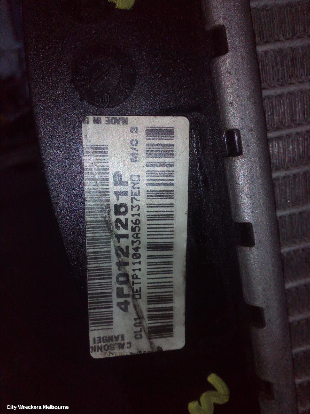 AUDI A6 RADIATOR, AUTO, V6, DIESEL, C6/4F, A6, 11/2004 - 06/2011