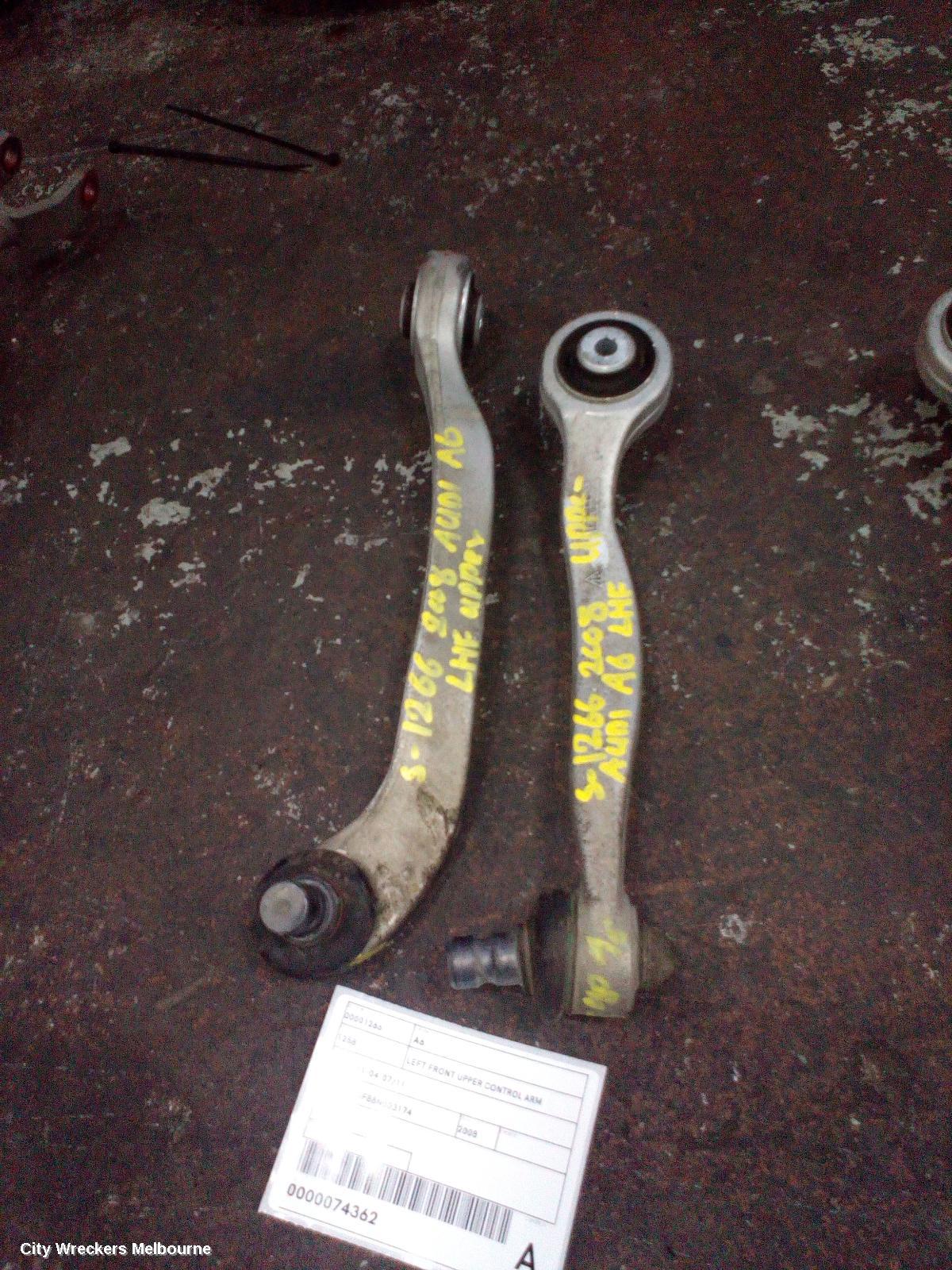 AUDI A6 LEFT FRONT UPPER CONTROL ARM, FRONT, 4F/C6, 11/2004 - 07/2011