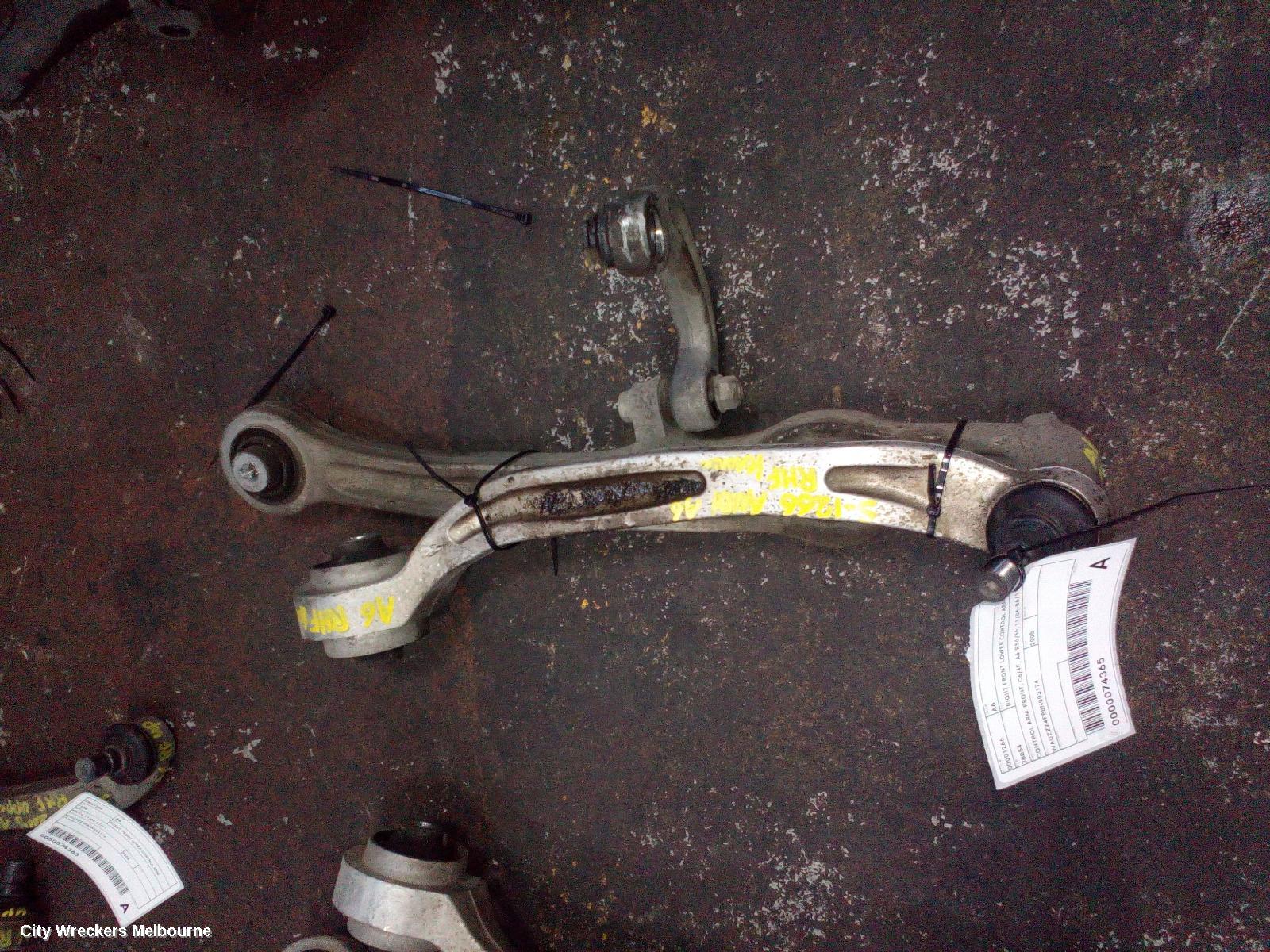 AUDI A6 RIGHT FRONT LOWER CONTROL ARM, CONTROL ARM-FRONT, C6/4F, A6/RS6/S6, 11/2004 - 06/2011