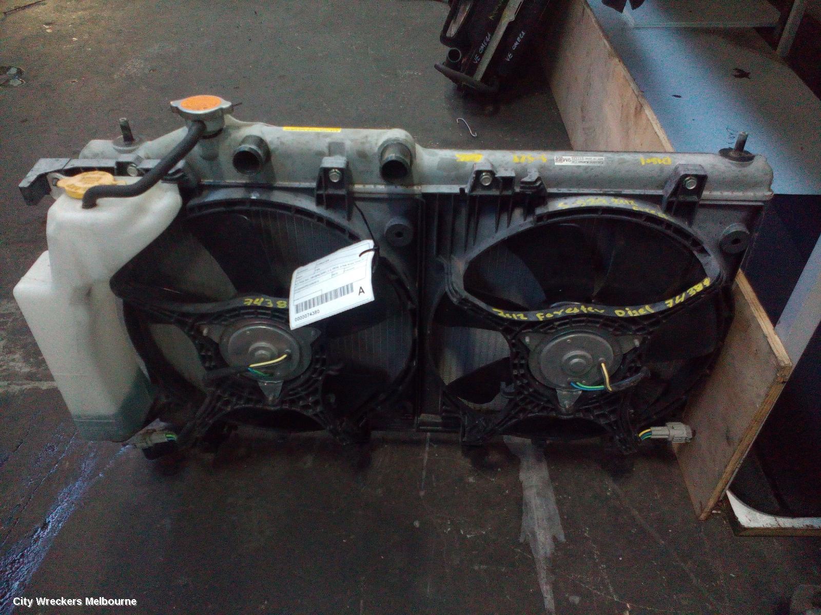 SUBARU FORESTER FAN, A/C FAN (RH - DRIVERS SIDE), 2.0, EE20, 4 PIN PLUG TYPE (7 BLADE), 02/2008 - 12/2012