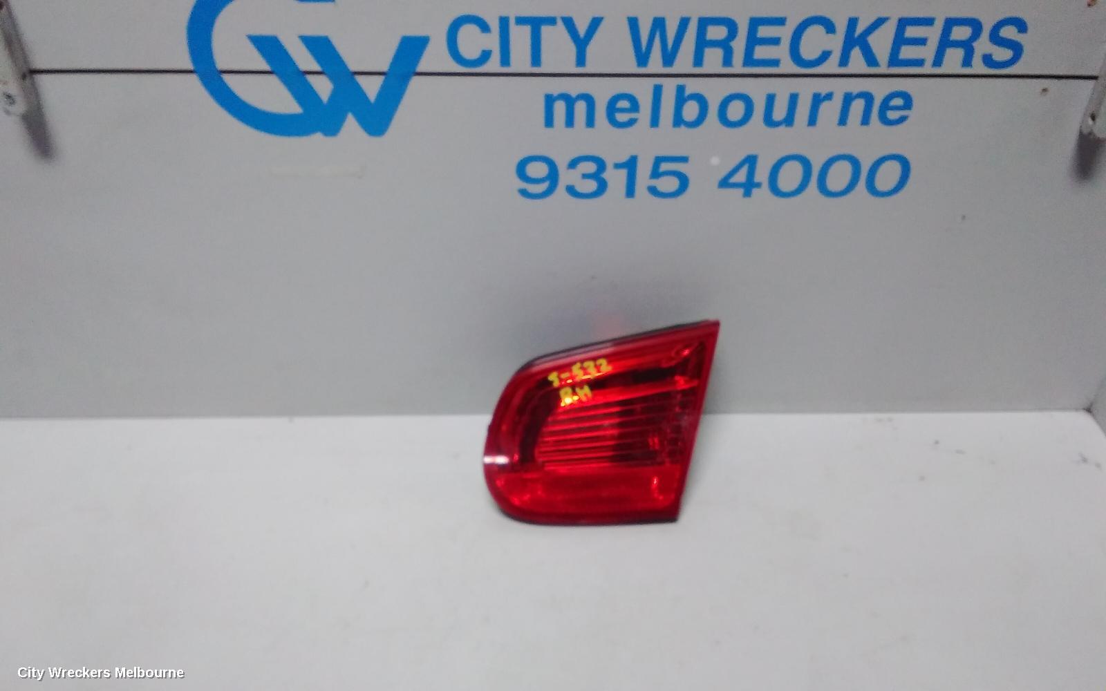VOLKSWAGEN EOS REAR GARNISH, BOOTLID LAMP (RH SIDE), 1F, 02/2007 - 04/2011