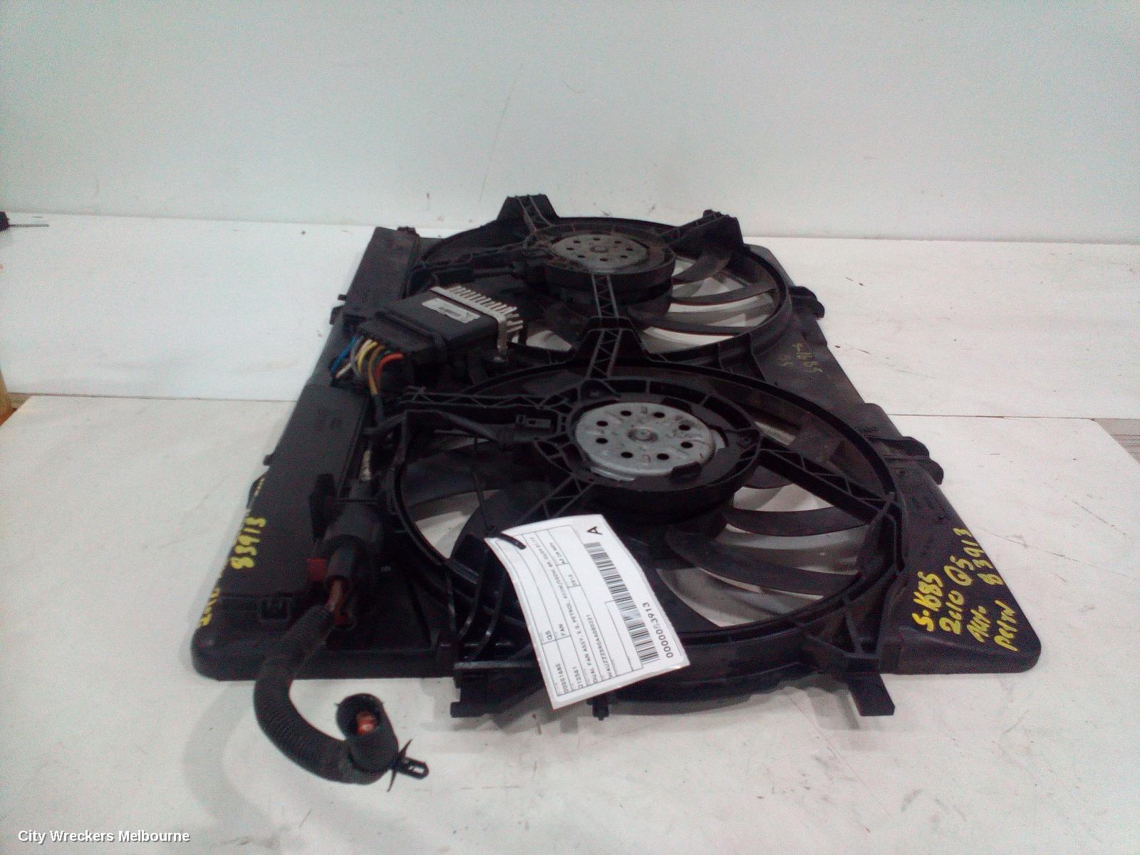 AUDI Q5 FAN, DUAL FAN ASSY, 2.0, PETROL, 400W/200W, 8R, 03/2009 - 01/2017