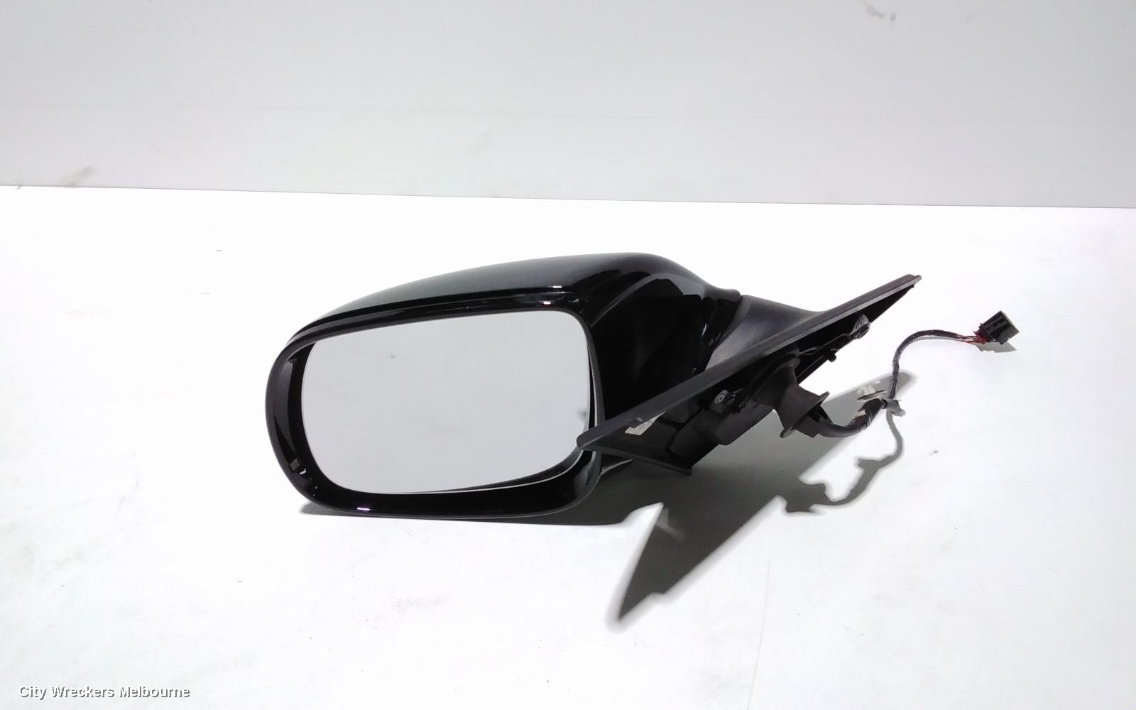 AUDI Q5 LEFT DOOR MIRROR, 8R, MANUAL FOLD, NON LANE CHANGE ASSIST TYPE (6XC/7Y0 1PLUG, 7 WIRE), 03/2009 - 11/2014